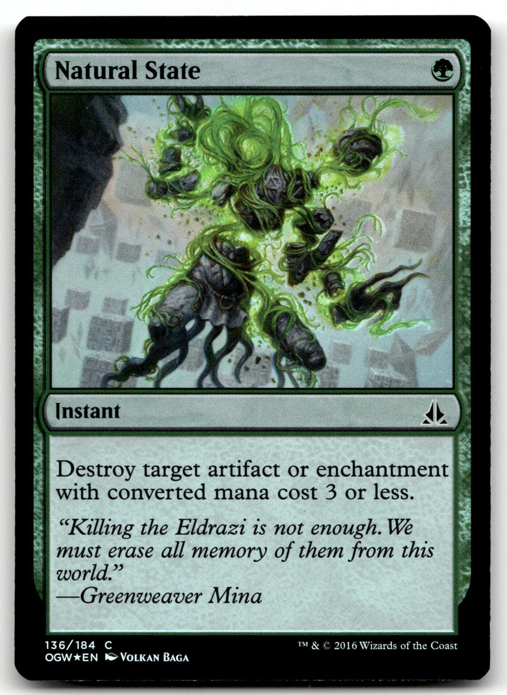 Natural State 136 Common Oath of the Gatewatch Magic: The Gathering Foil NM