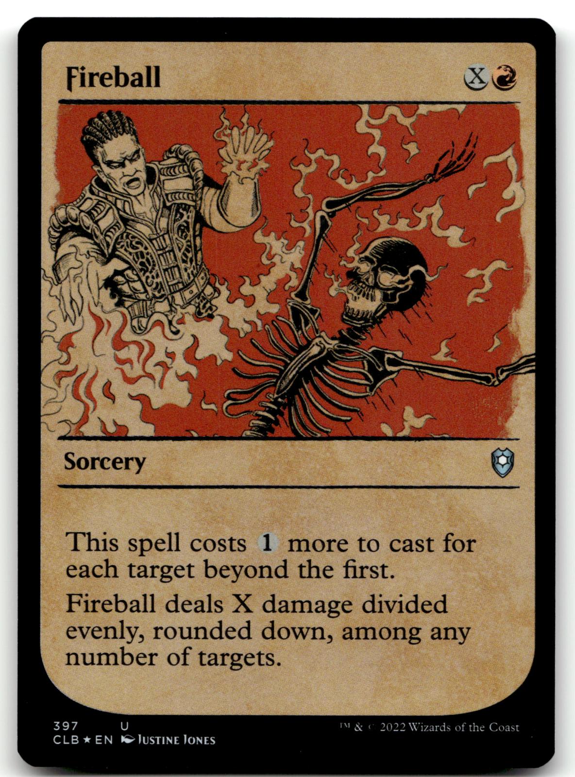 Fireball (Showcase) 397 Commander Legends: Battle for Baldur's Gate Magic: The Gathering NM