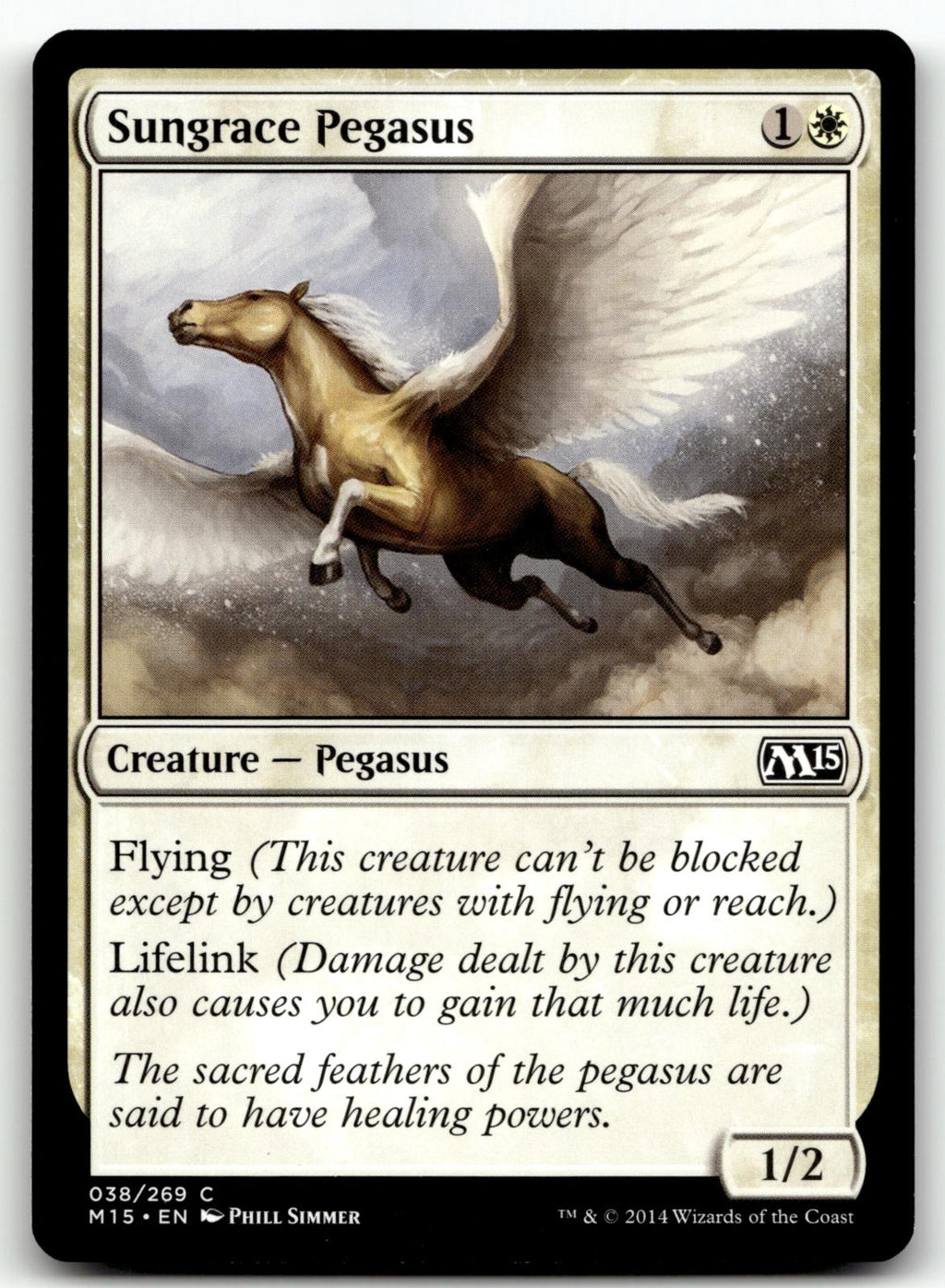 Sungrace Pegasus 38 Common Magic 2015 (M15) Magic: The Gathering Near Mint