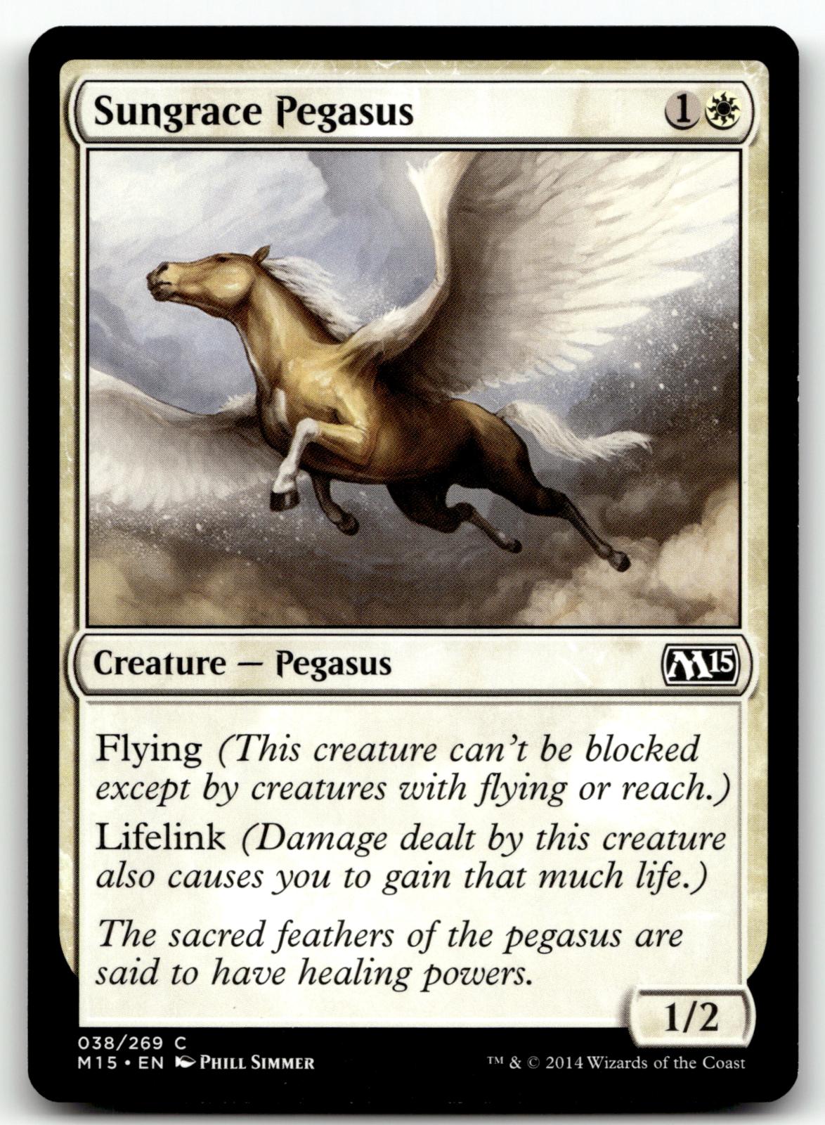 Sungrace Pegasus 38 Common Magic 2015 (M15) Magic: The Gathering Near Mint