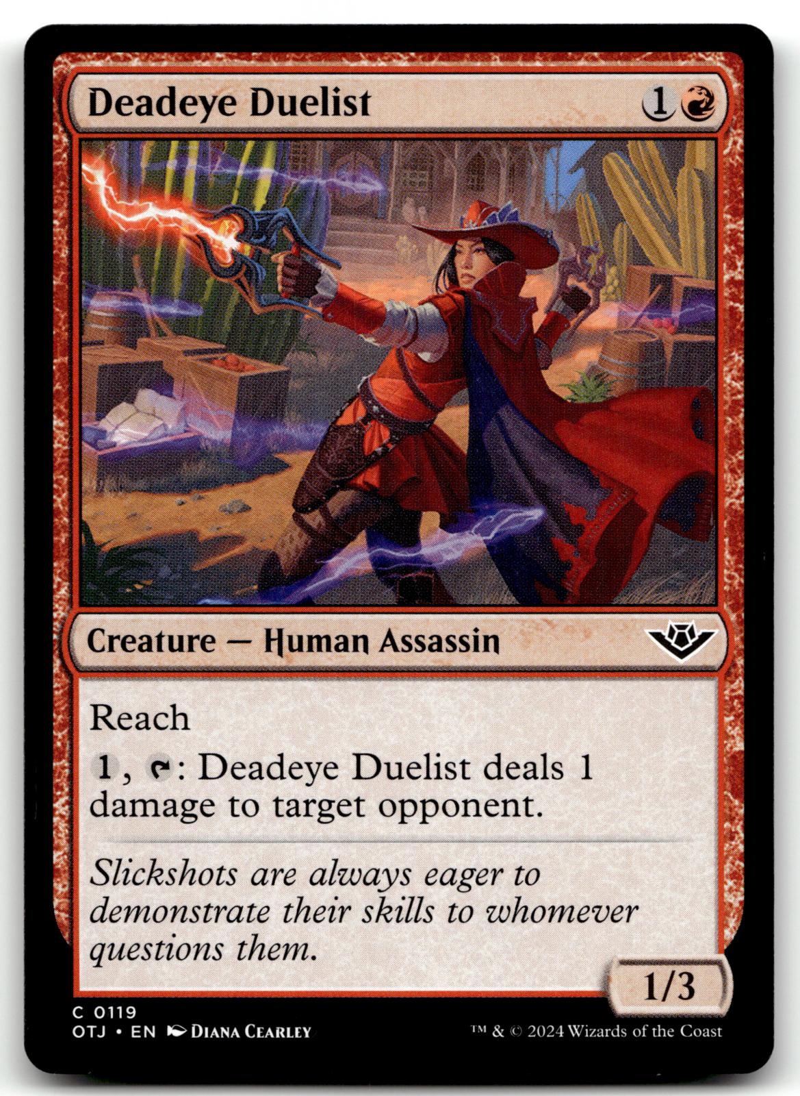 Deadeye Duelist 119 Common Outlaws of Thunder Junction Magic: The Gathering NM