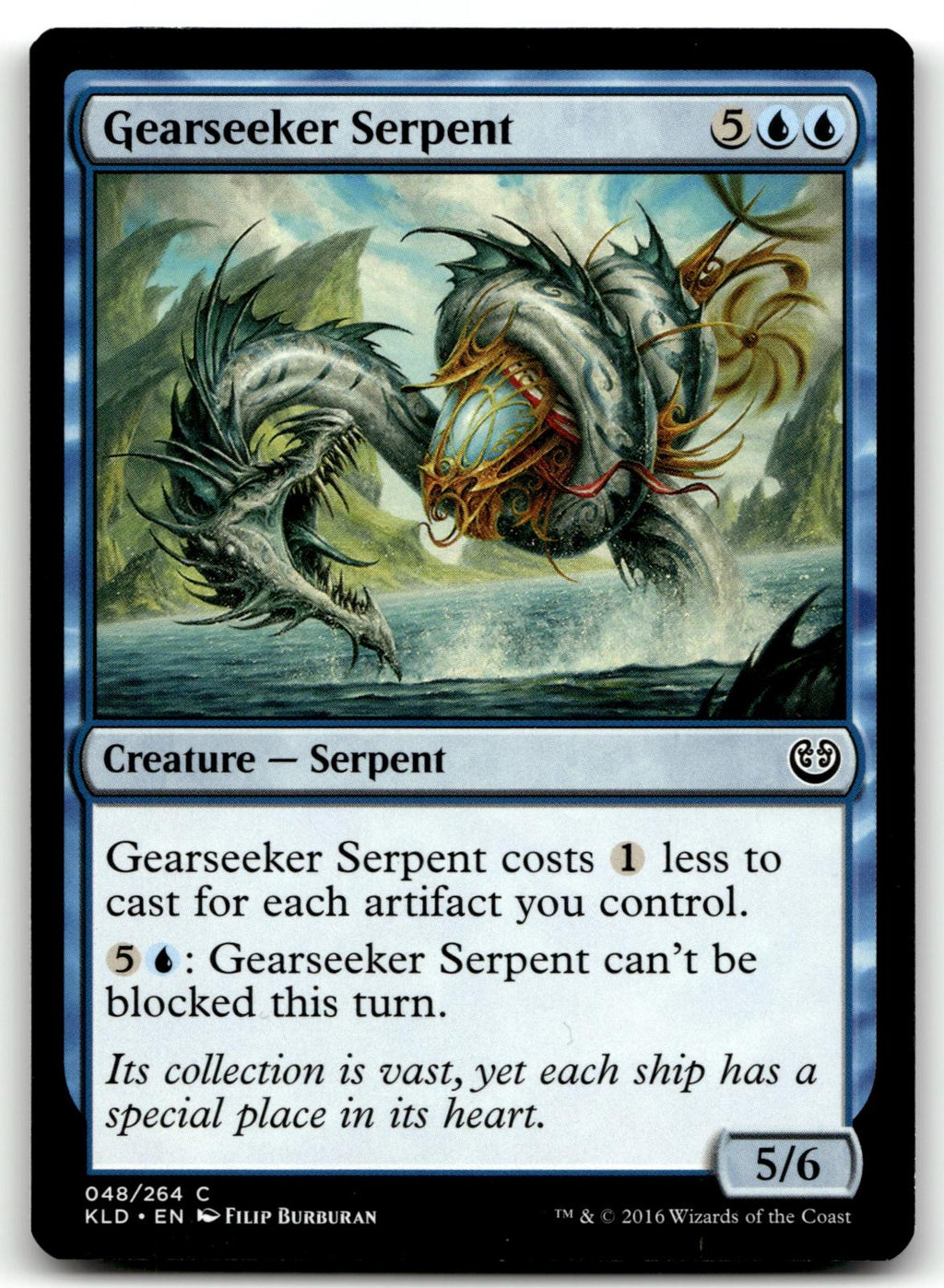 Gearseeker Serpent 48 Common Kaladesh Magic: The Gathering Near Mint