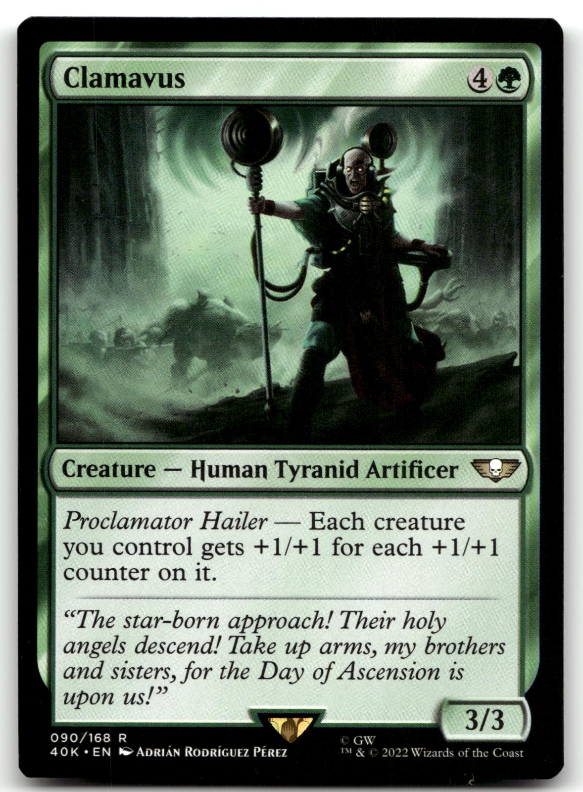 Clamavus 90 Rare Universes Beyond: Warhammer 40,000 Magic: The Gathering NM
