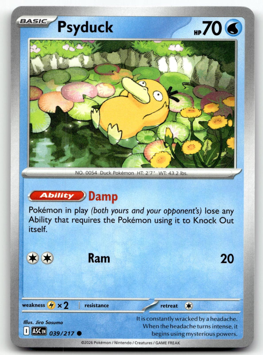 Psyduck 039/217 Common Ascended Heroes Pokemon Near Mint