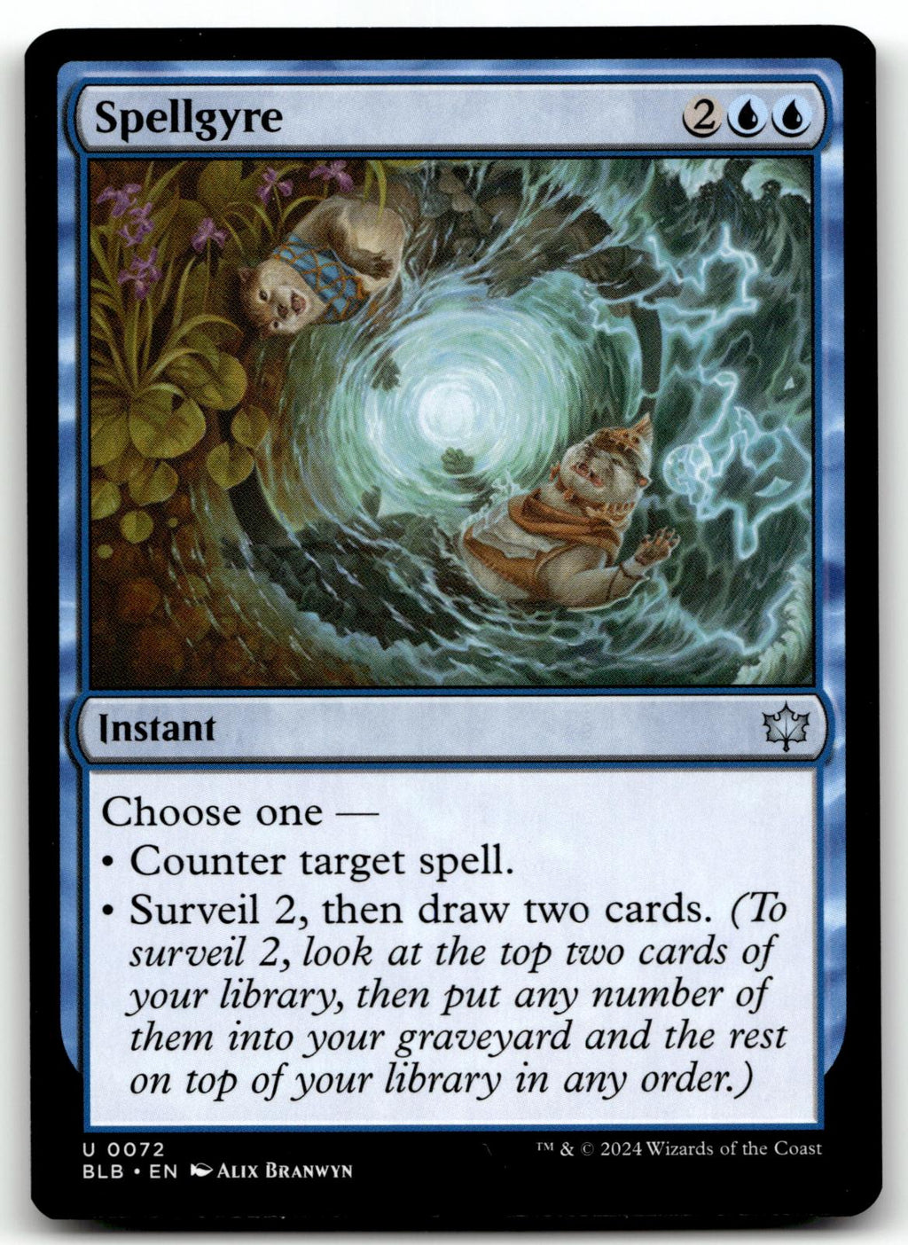 Spellgyre 72 Uncommon Bloomburrow Magic: The Gathering Near Mint
