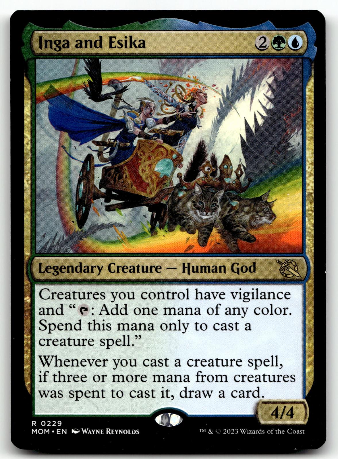 Inga and Esika 229 Rare March of the Machine Magic: The Gathering Near Mint
