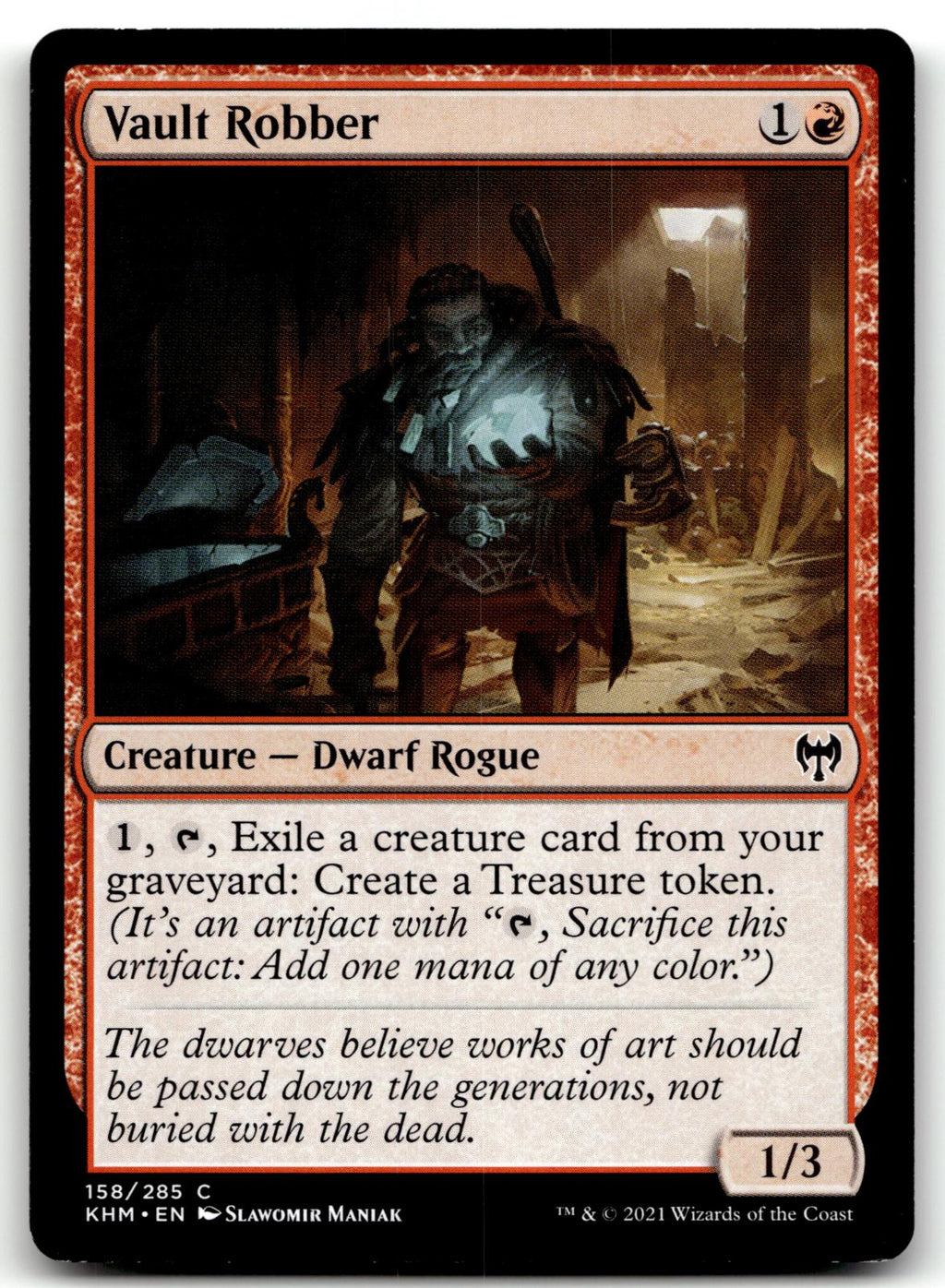 Vault Robber 158 Common Kaldheim Magic: The Gathering Near Mint