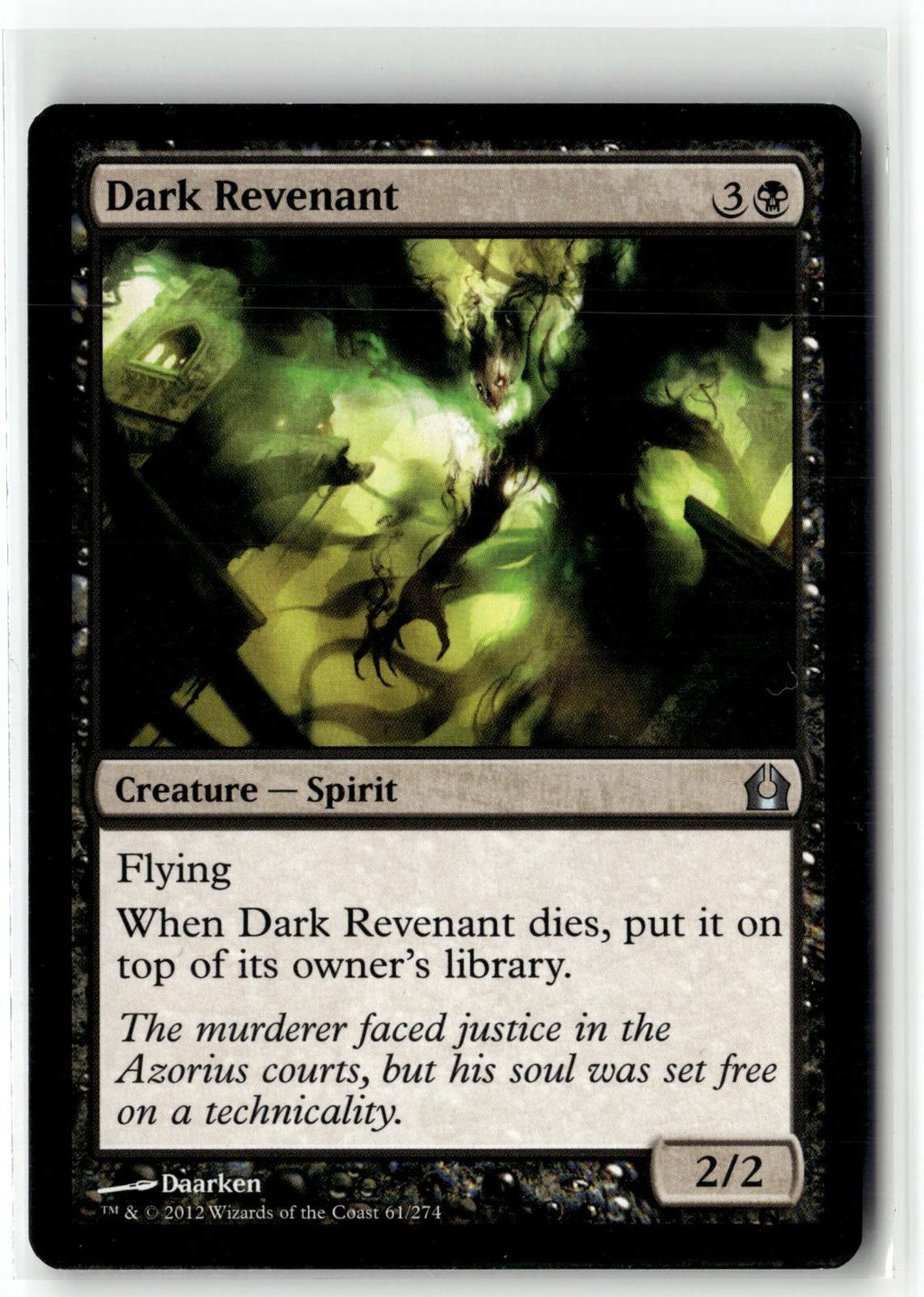 Dark Revenant 61 Uncommon Return to Ravnica Magic: The Gathering Near Mint