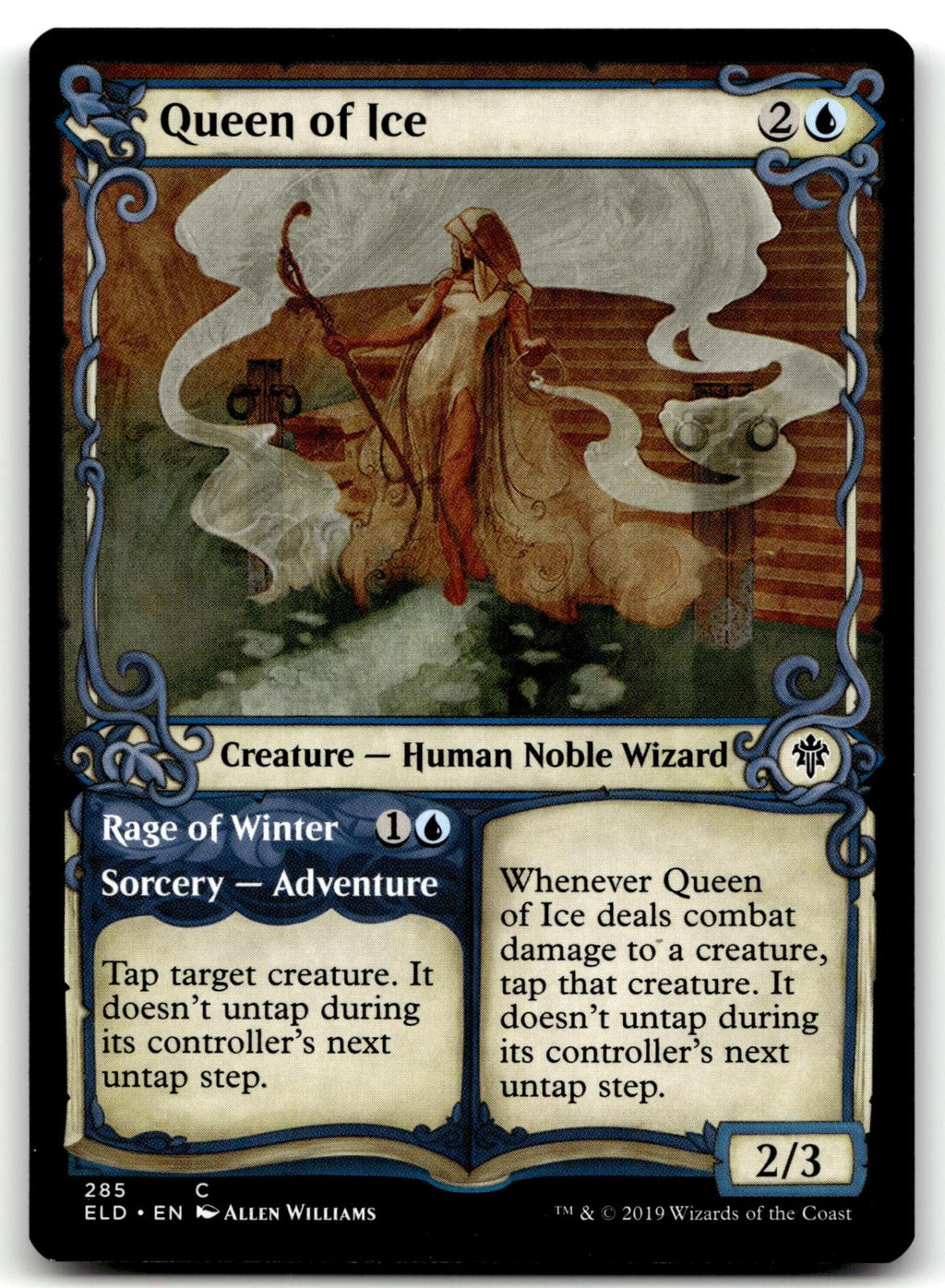 Queen of Ice (Showcase) 285 Common Throne of Eldraine Magic: The Gathering NM