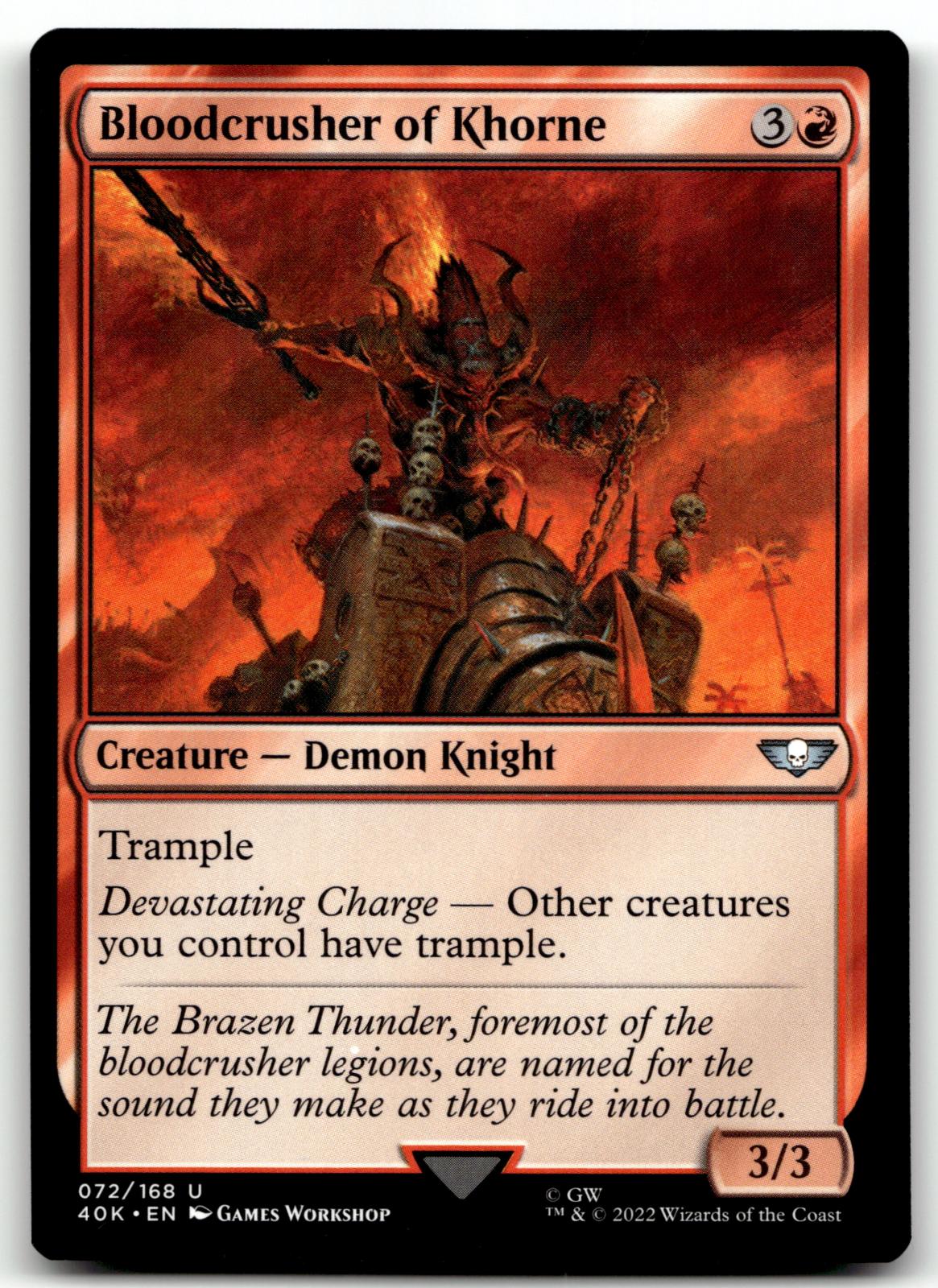 Bloodcrusher of Khorne 72 Universes Beyond: Warhammer