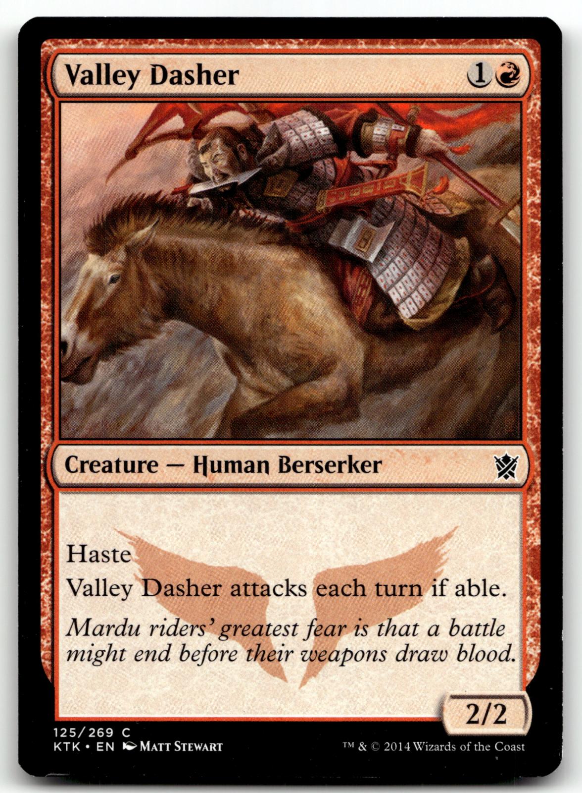 Valley Dasher 125 Common Khans of Tarkir Magic: The Gathering Near Mint