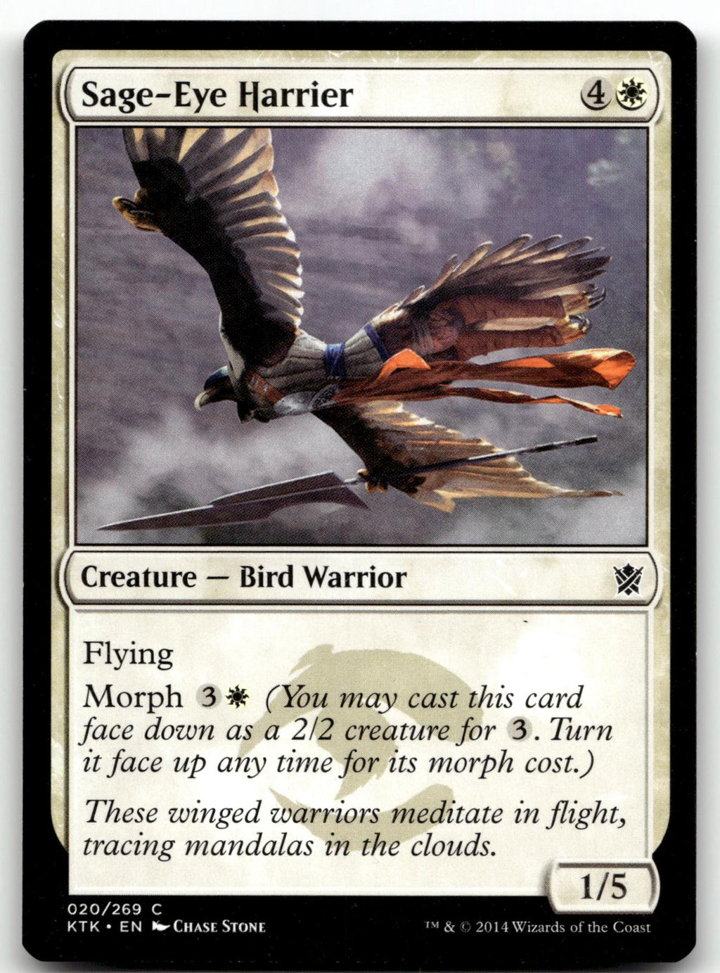 Sage-Eye Harrier 20 Common Khans of Tarkir Magic: The Gathering Near Mint