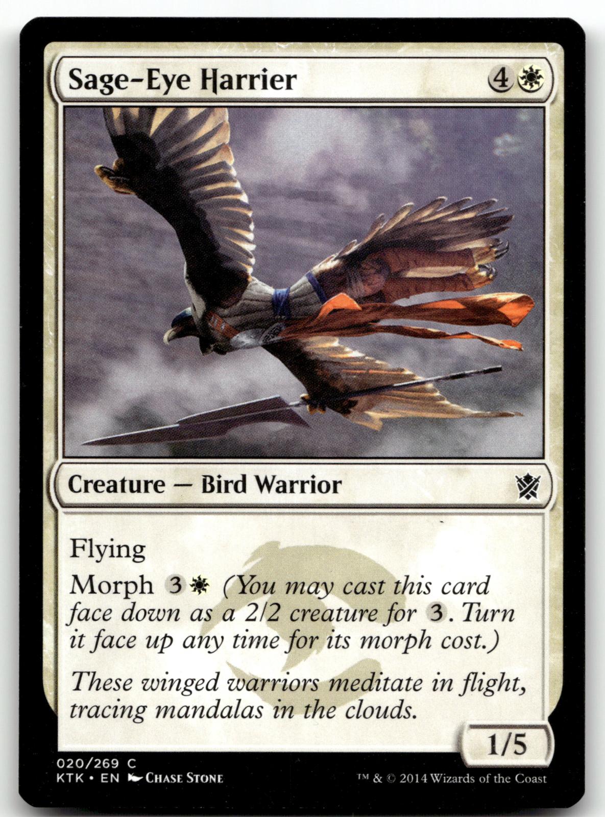 Sage-Eye Harrier 20 Common Khans of Tarkir Magic: The Gathering Near Mint