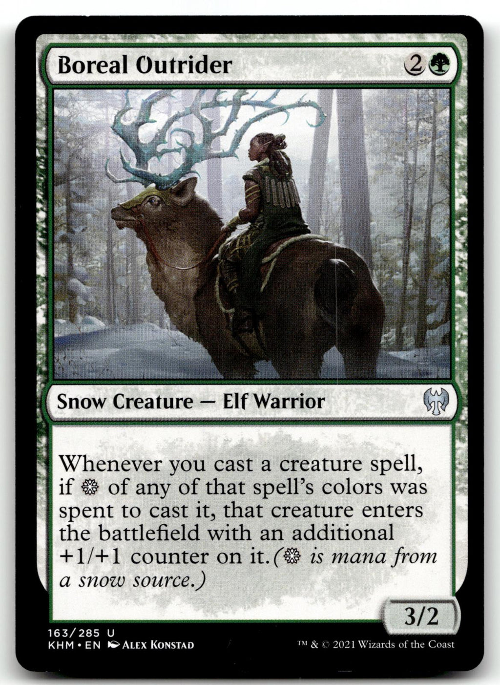 Boreal Outrider 163 Uncommon Kaldheim Magic: The Gathering Near Mint