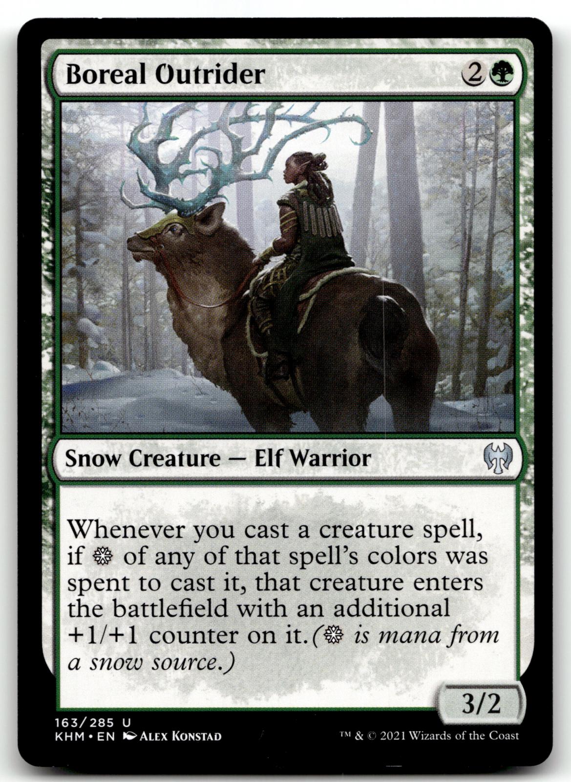 Boreal Outrider 163 Uncommon Kaldheim Magic: The Gathering Near Mint
