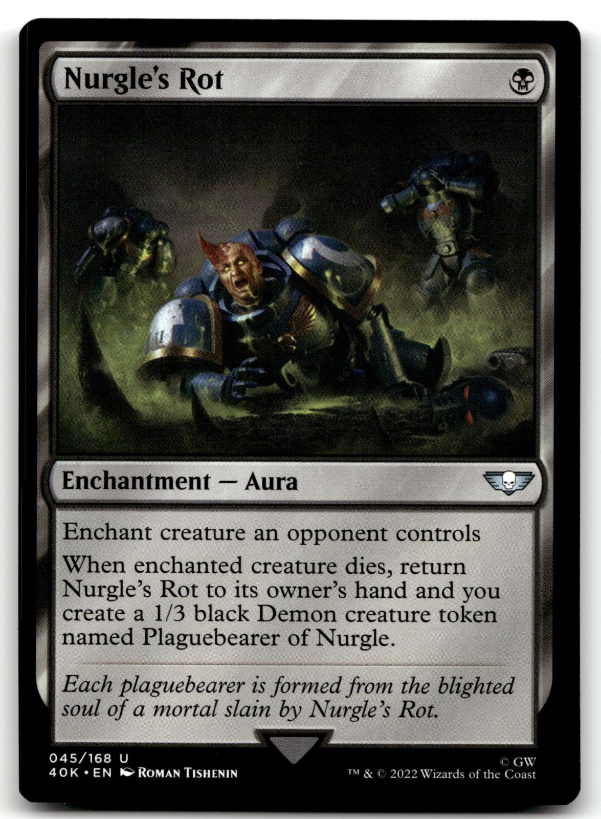 Nurgle's Rot 45 Universes Beyond: Warhammer 40,000 Magic: The Gathering NM