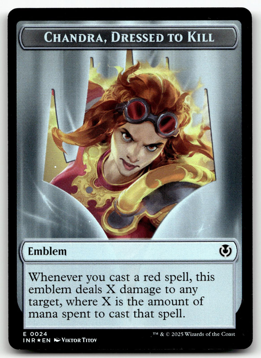 Emblem - Chandra, Dressed to Kill 20 Innistrad: Crimson Vow Magic: The Gathering NM