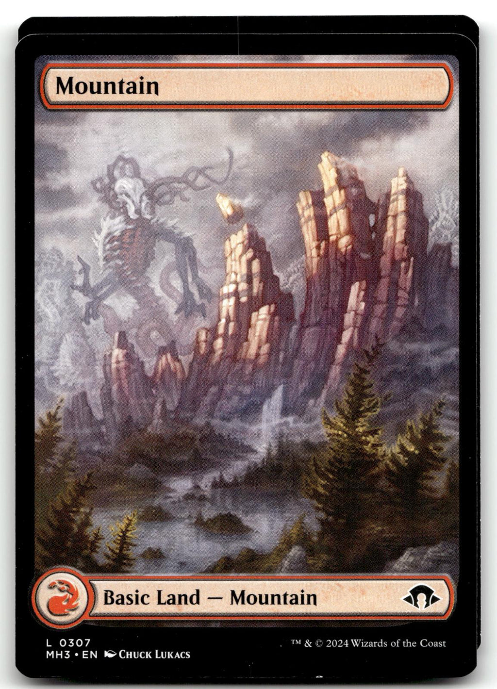 Mountain (0307) 307 Land Modern Horizons 3 Magic: The Gathering Near Mint