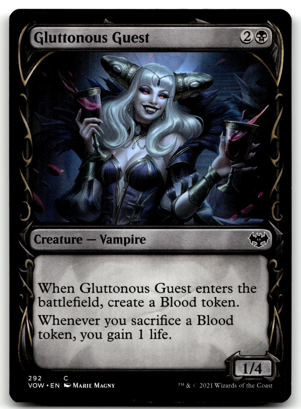 Gluttonous Guest (Showcase) 292 Innistrad: Crimson Vow Magic: The Gathering NM