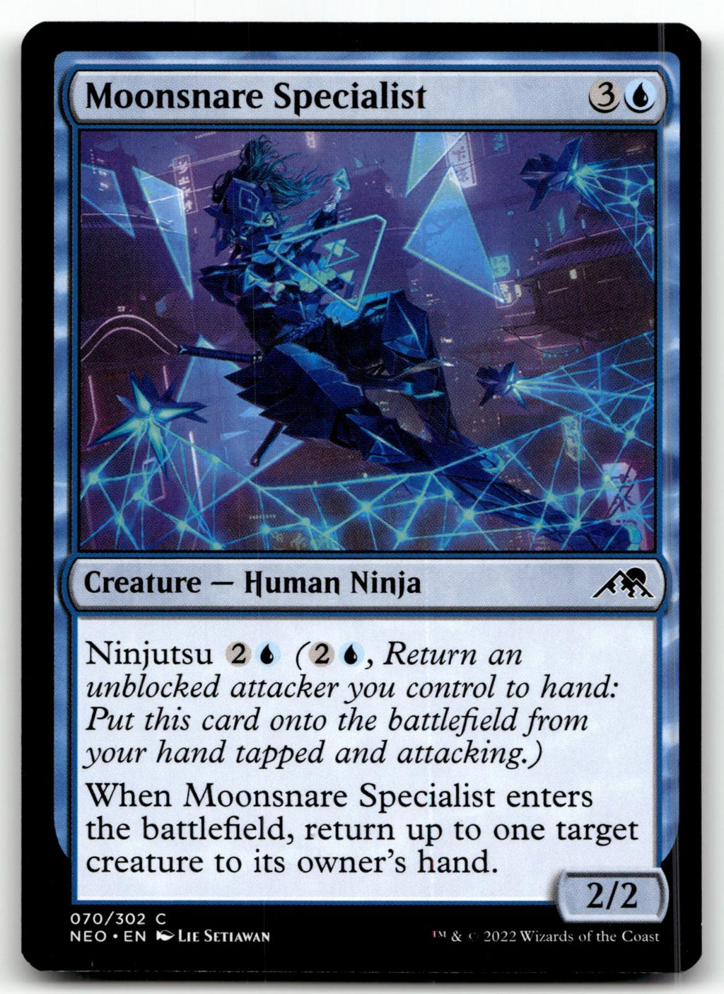 Moonsnare Specialist 70 Common Kamigawa: Neon Dynasty Magic: The Gathering NM