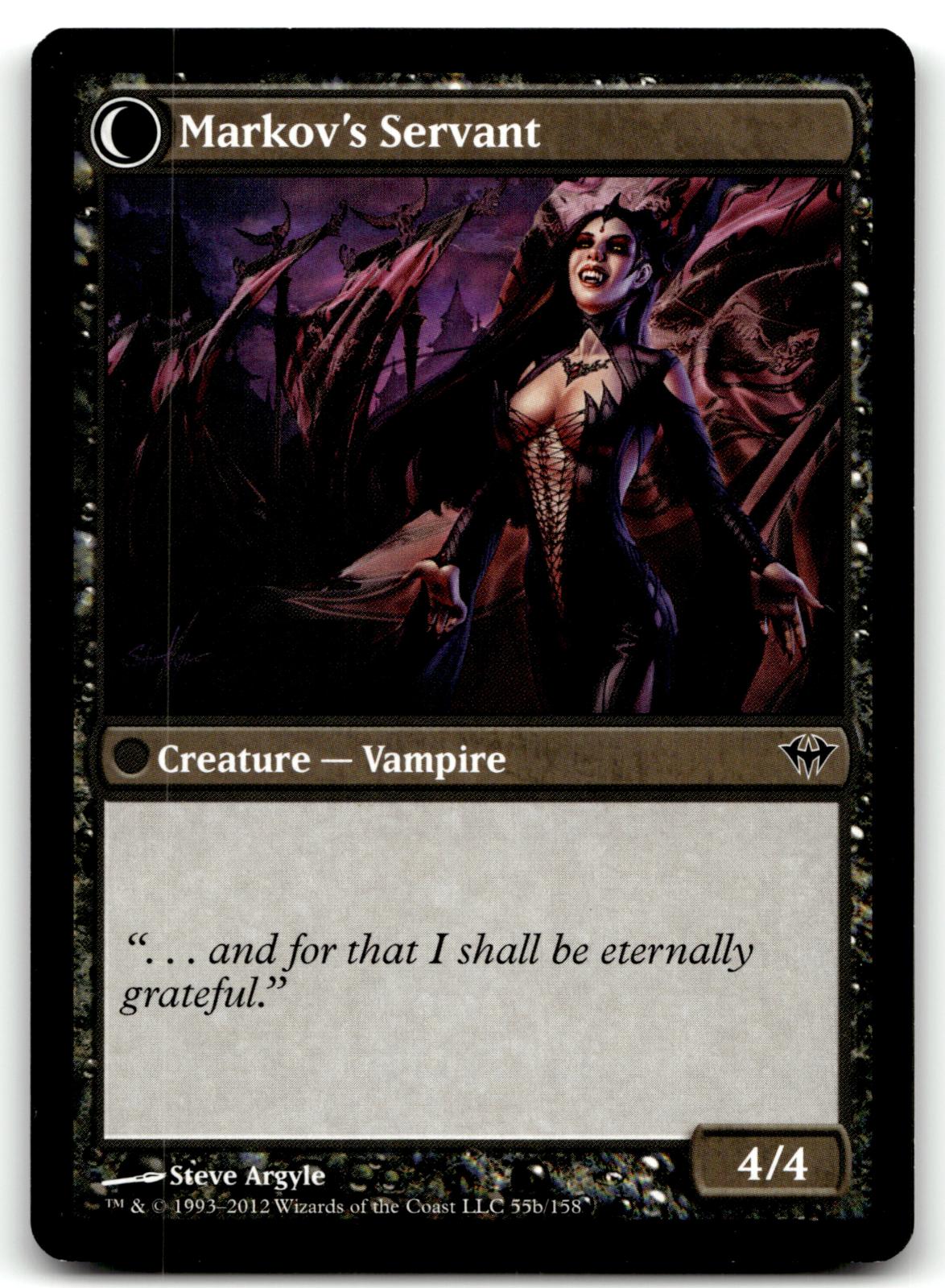 Chosen of Markov 55 Common Dark Ascension Magic: The Gathering Near Mint