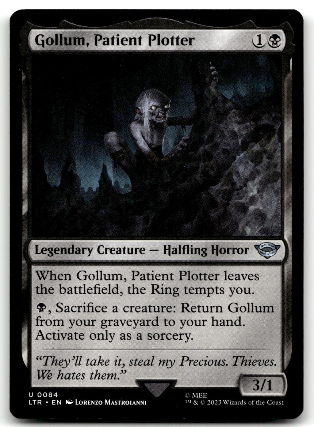 Gollum, Patient Plotter 84 Universes Beyond: The Lord of the Rings:
