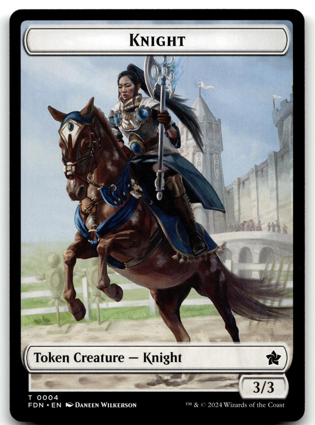 Human Token 2 Token Wilds of Eldraine Magic: The Gathering Near Mint