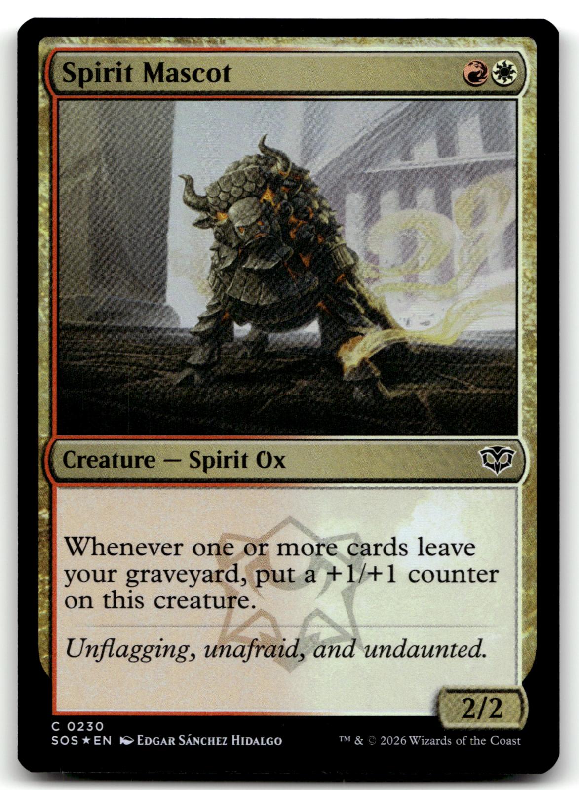 Spirit Mascot 230 Common Secrets of Strixhaven Magic: The Gathering Foil NM
