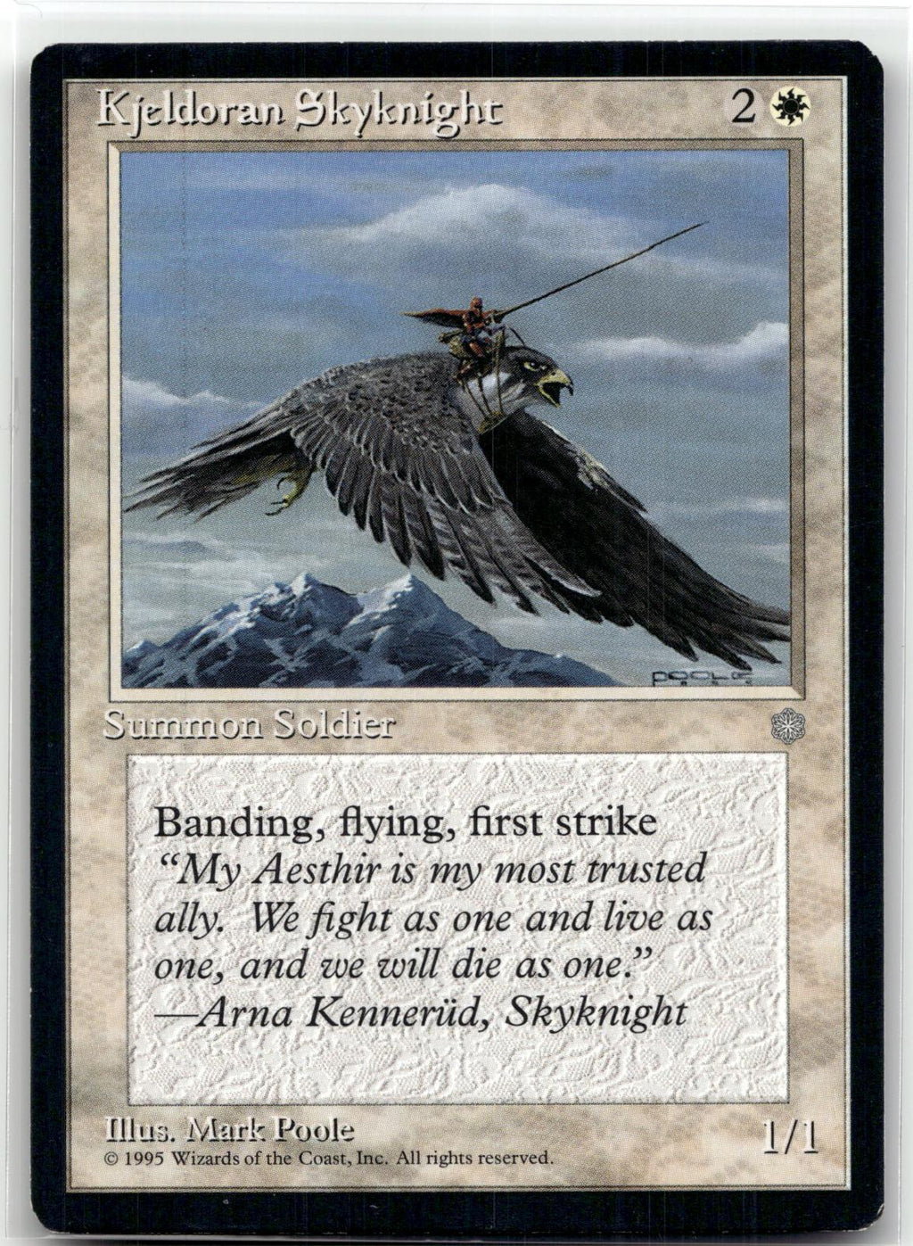 Kjeldoran Skyknight Common Ice Age Magic: The Gathering Near Mint