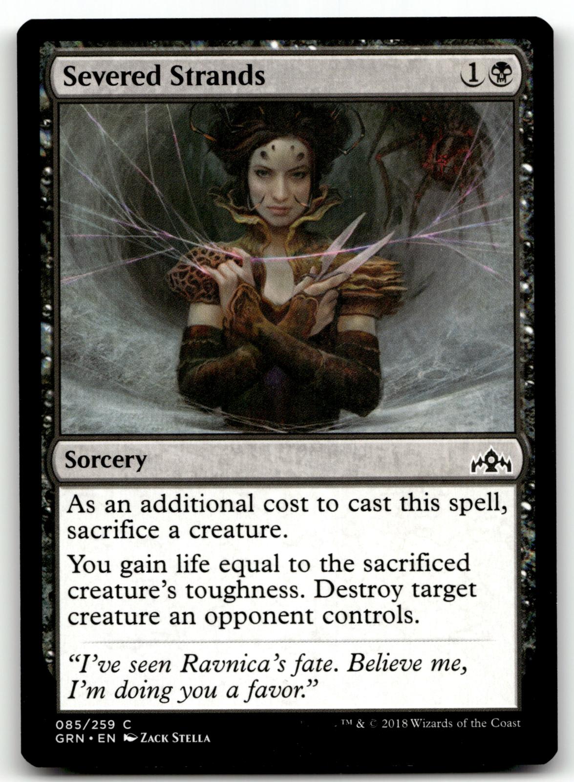 Severed Strands 85 Common Guilds of Ravnica Magic: The Gathering Near Mint