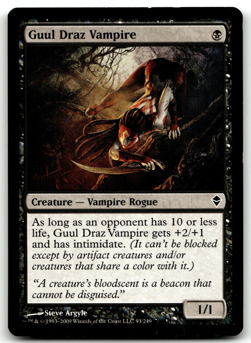 Guul Draz Vampire 93 Common Zendikar Magic: The Gathering Near Mint
