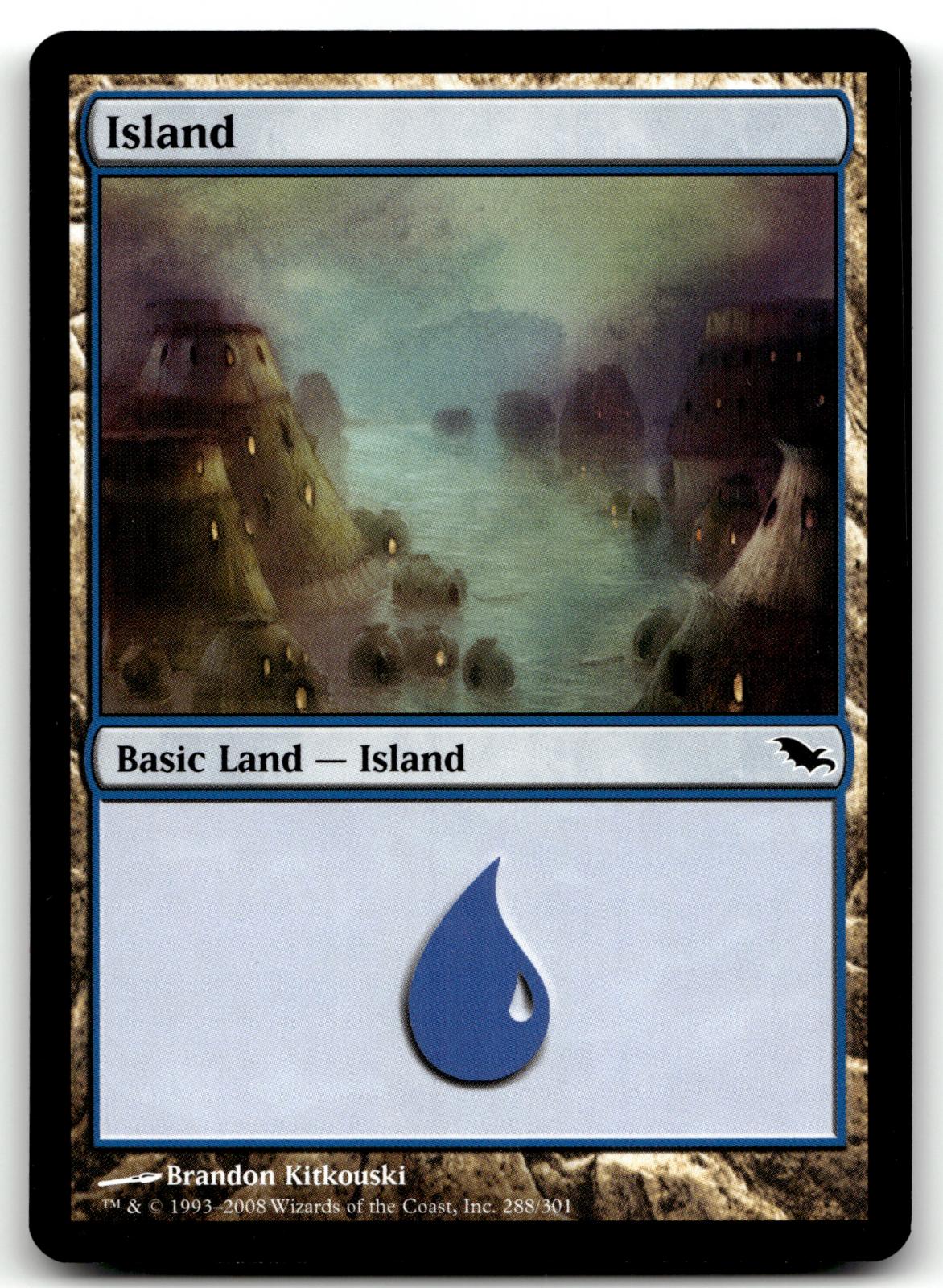 Island (288) 288 Land Shadowmoor Magic: The Gathering Near Mint
