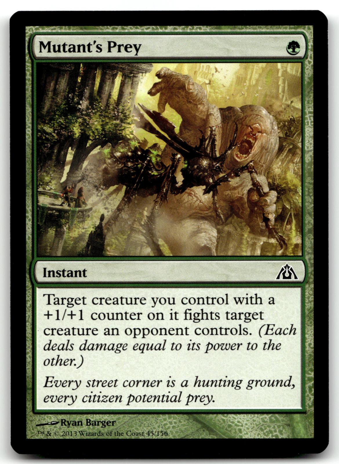 Mutant's Prey 45 Common Dragon's Maze Magic: The Gathering Near Mint