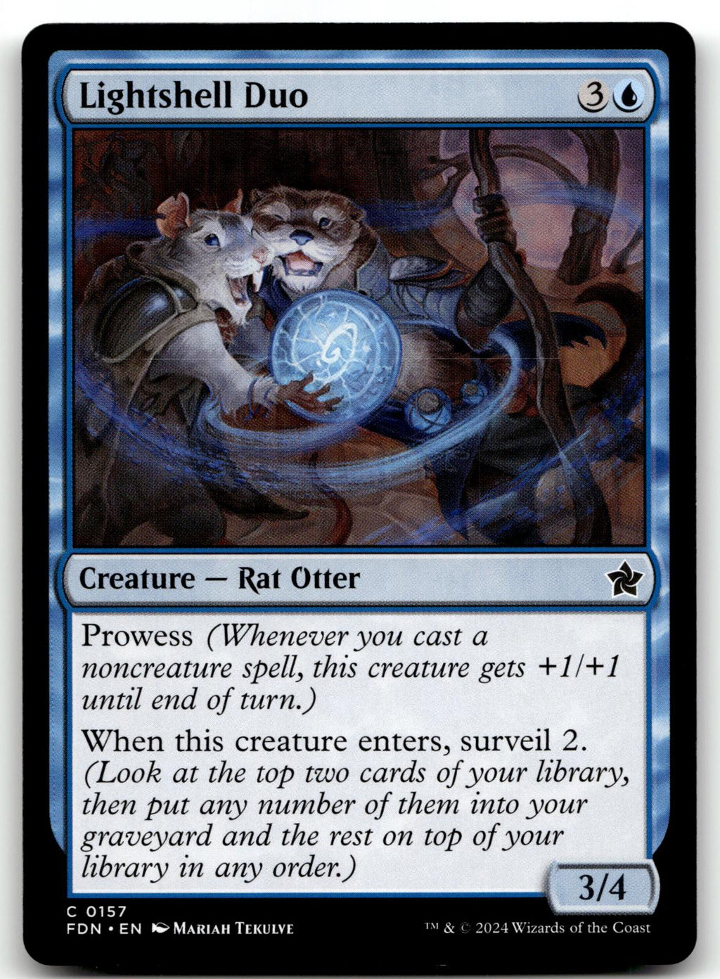 Lightshell Duo 157 Common Foundations Magic: The Gathering Near Mint
