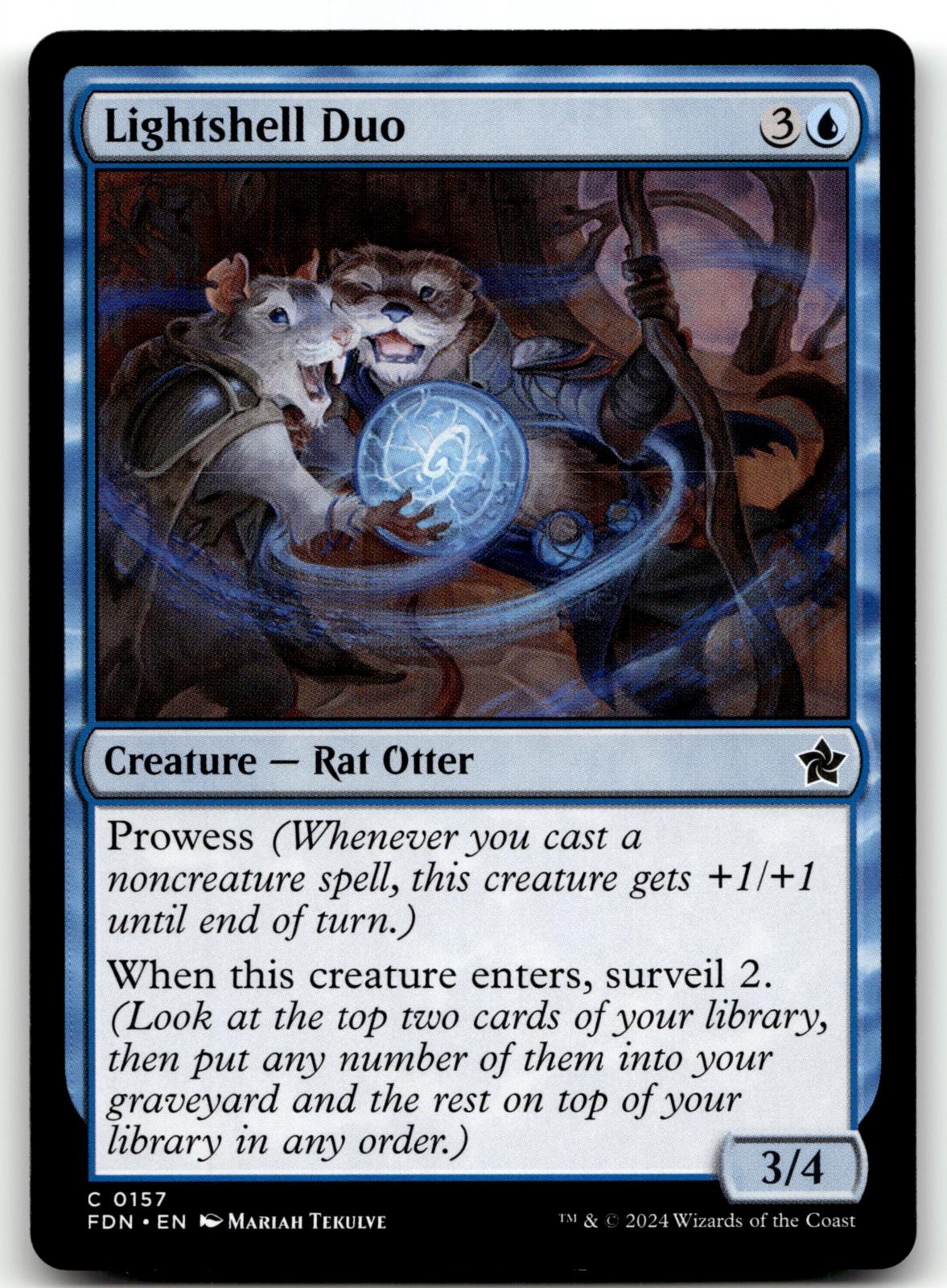 Lightshell Duo 157 Common Foundations Magic: The Gathering Near Mint