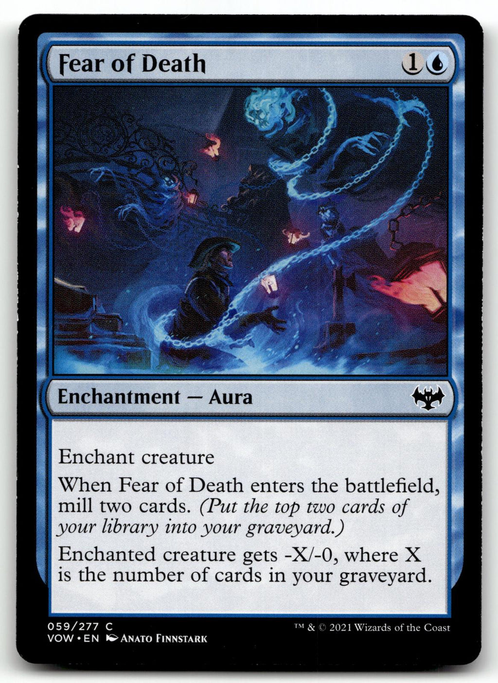 Fear of Death 59 Common Innistrad: Crimson Vow Magic: The Gathering Near Mint