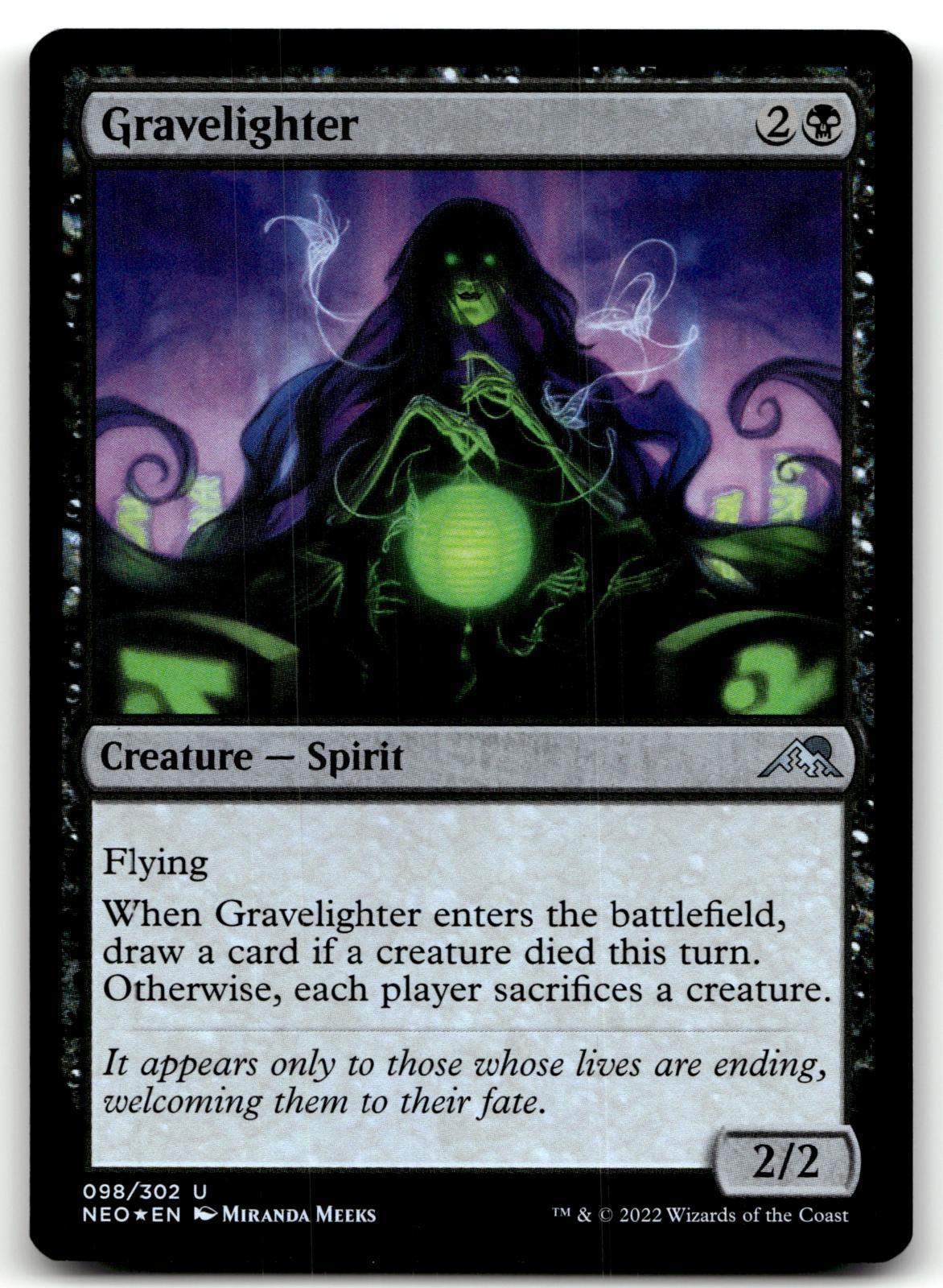 Gravelighter 98 Uncommon Kamigawa: Neon Dynasty Magic: The Gathering Foil NM