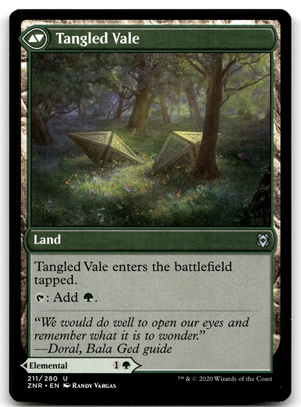 Tangled Florahedron 211 Uncommon Zendikar Rising Magic: The Gathering Near Mint