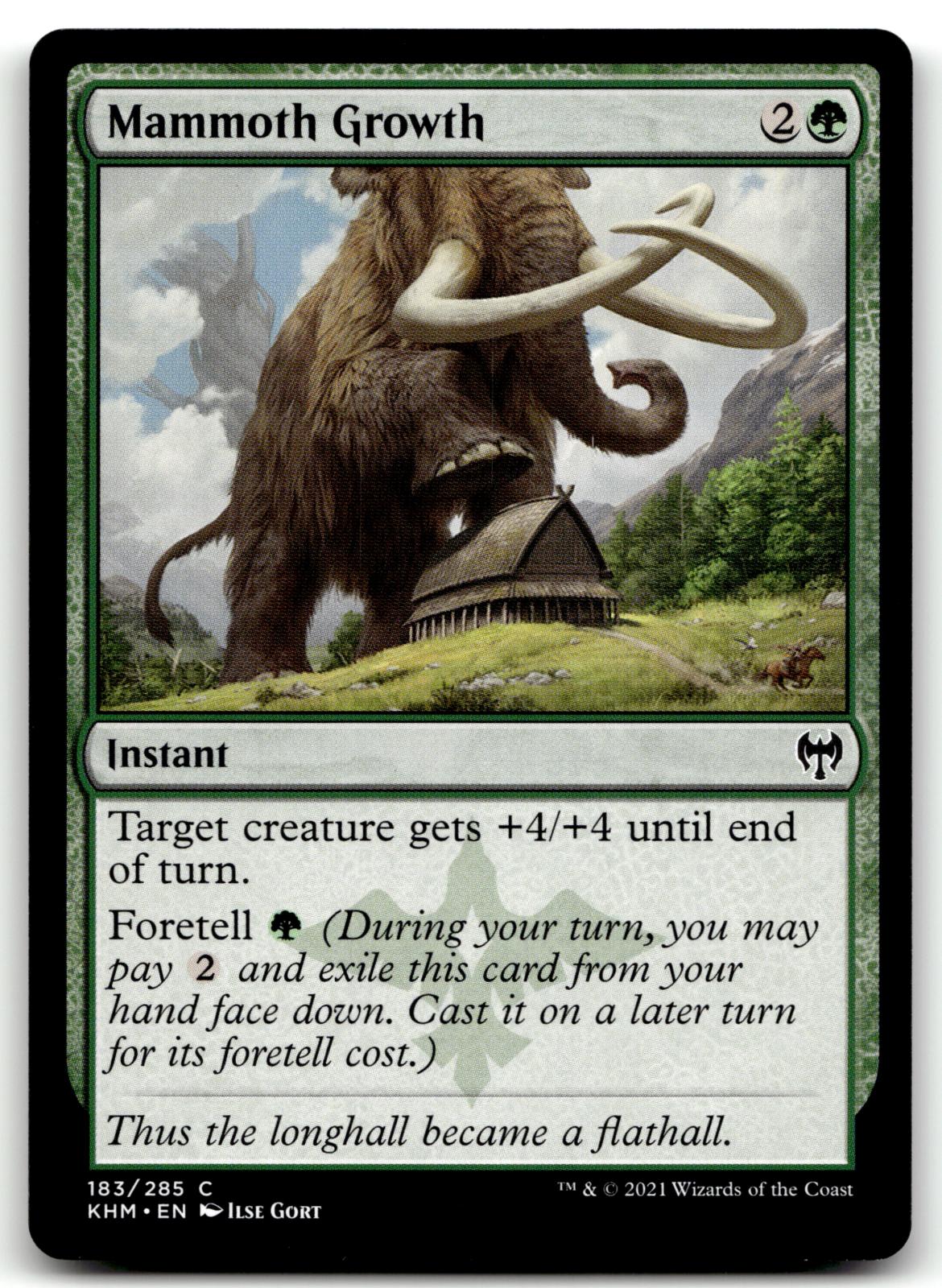 Mammoth Growth 183 Common Kaldheim Magic: The Gathering Near Mint