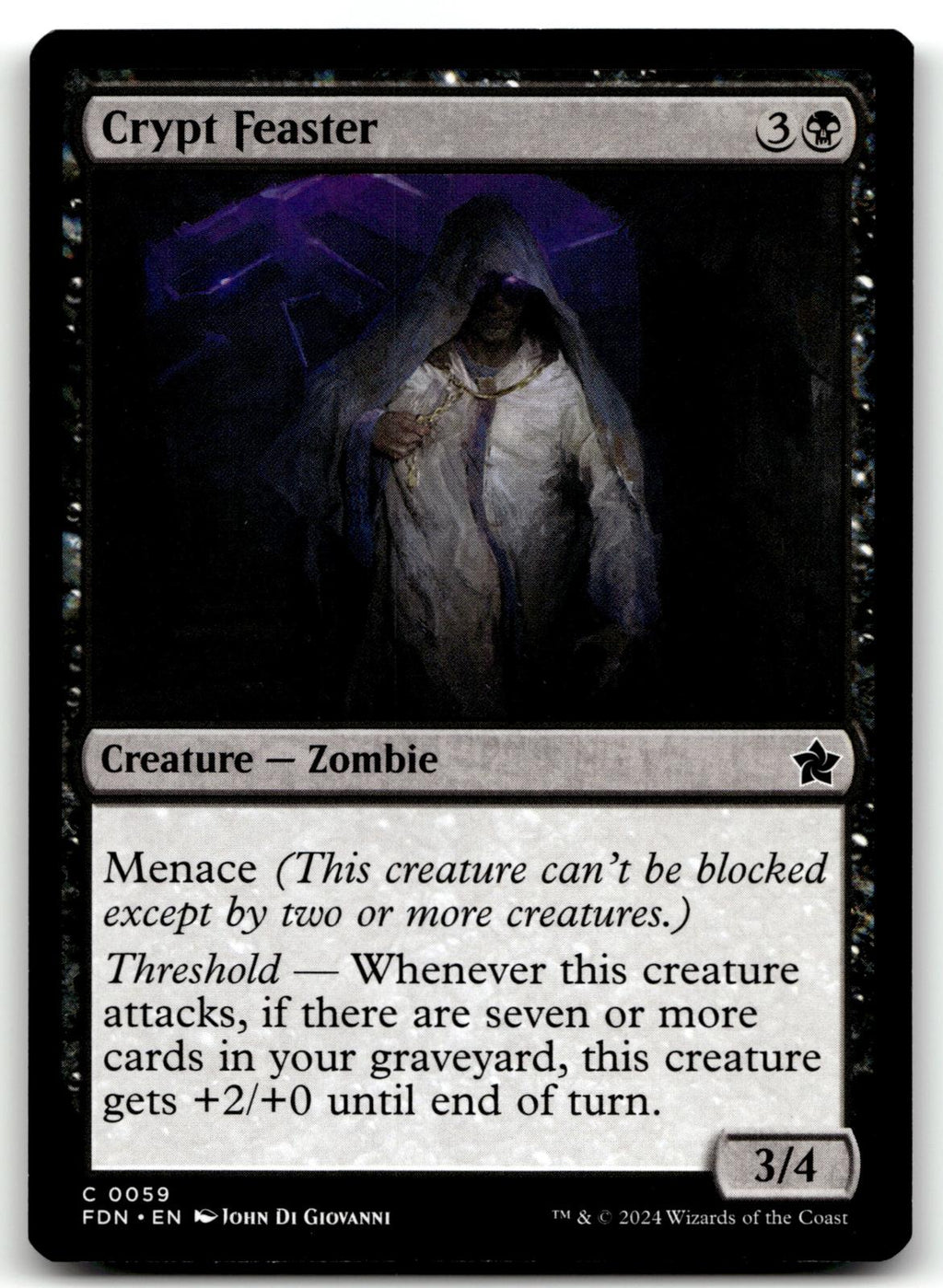 Crypt Feaster 59 Common Foundations Magic: The Gathering Near Mint