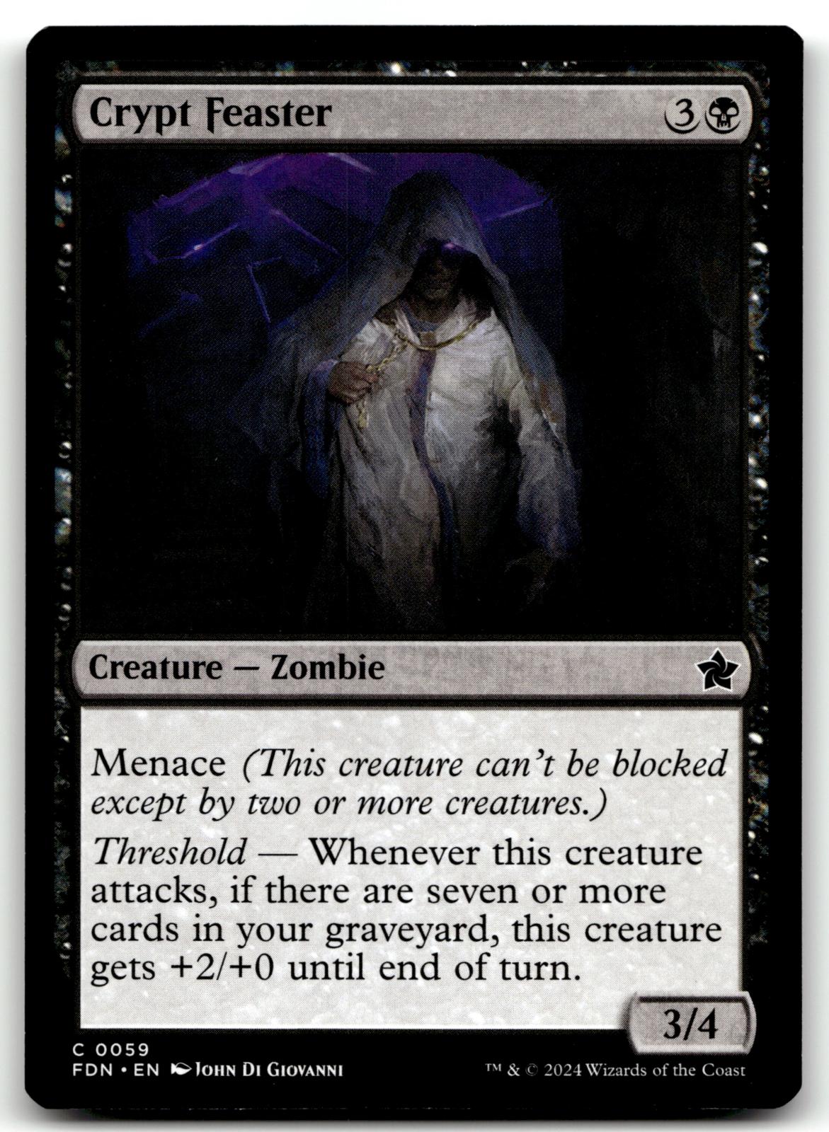 Crypt Feaster 59 Common Foundations Magic: The Gathering Near Mint