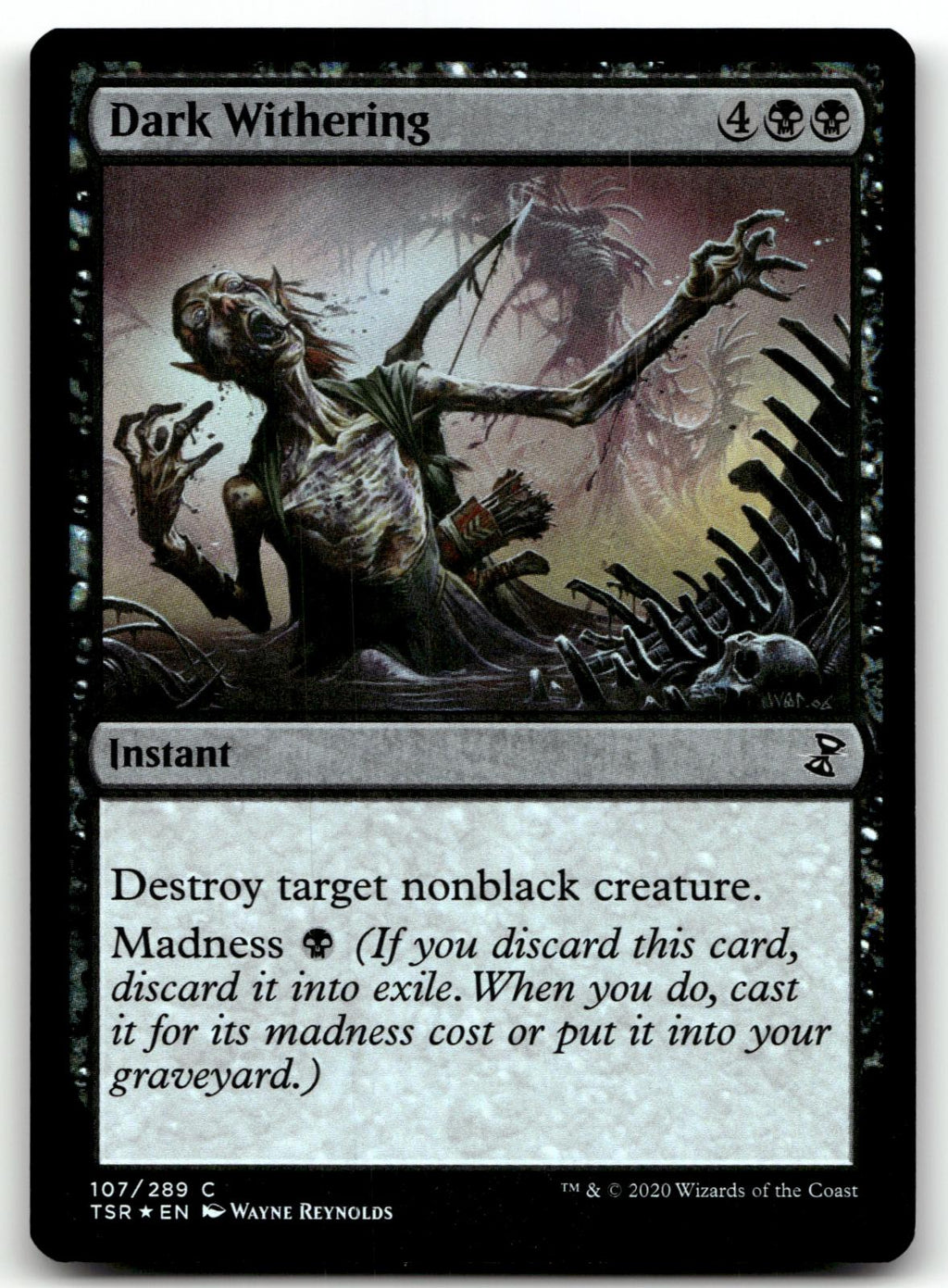 Dark Withering 107 Common Time Spiral: Remastered Magic: The Gathering Foil NM