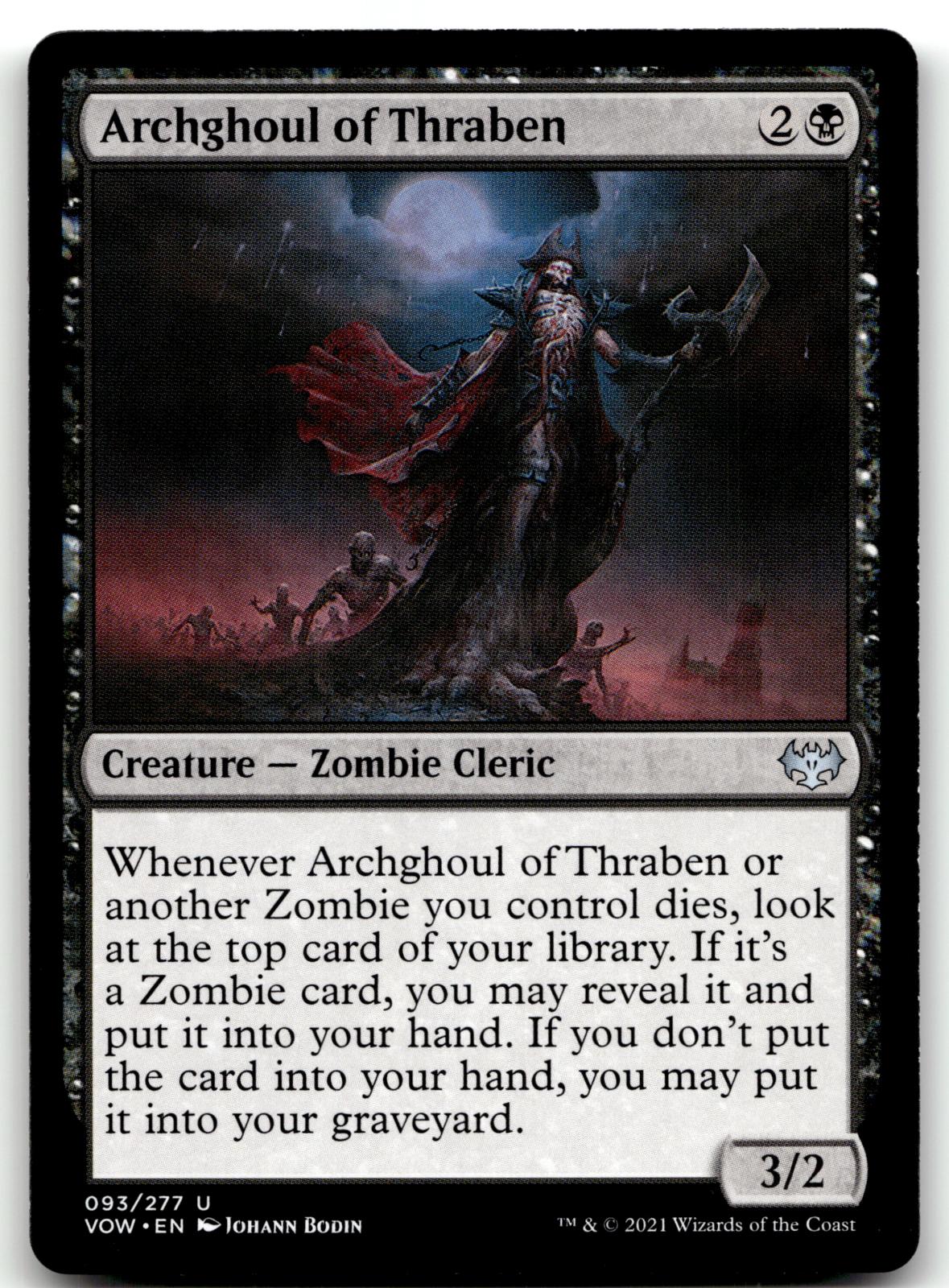 Archghoul of Thraben 93 Uncommon Innistrad: Crimson Vow Magic: The Gathering NM