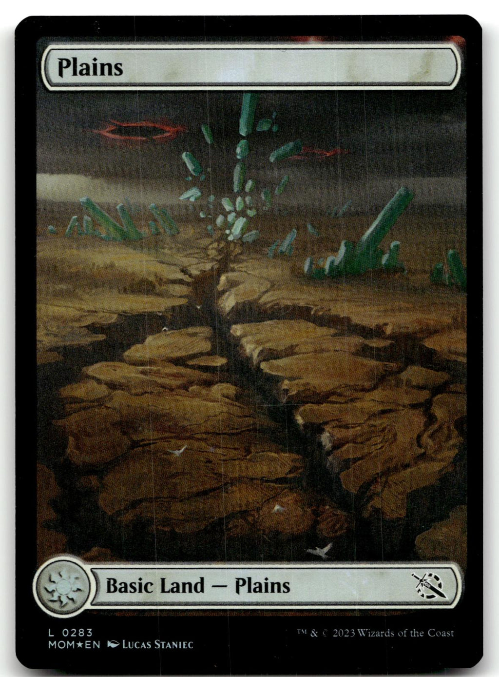 Plains (0283) 283 Land March of the Machine Magic: The Gathering Foil Near Mint