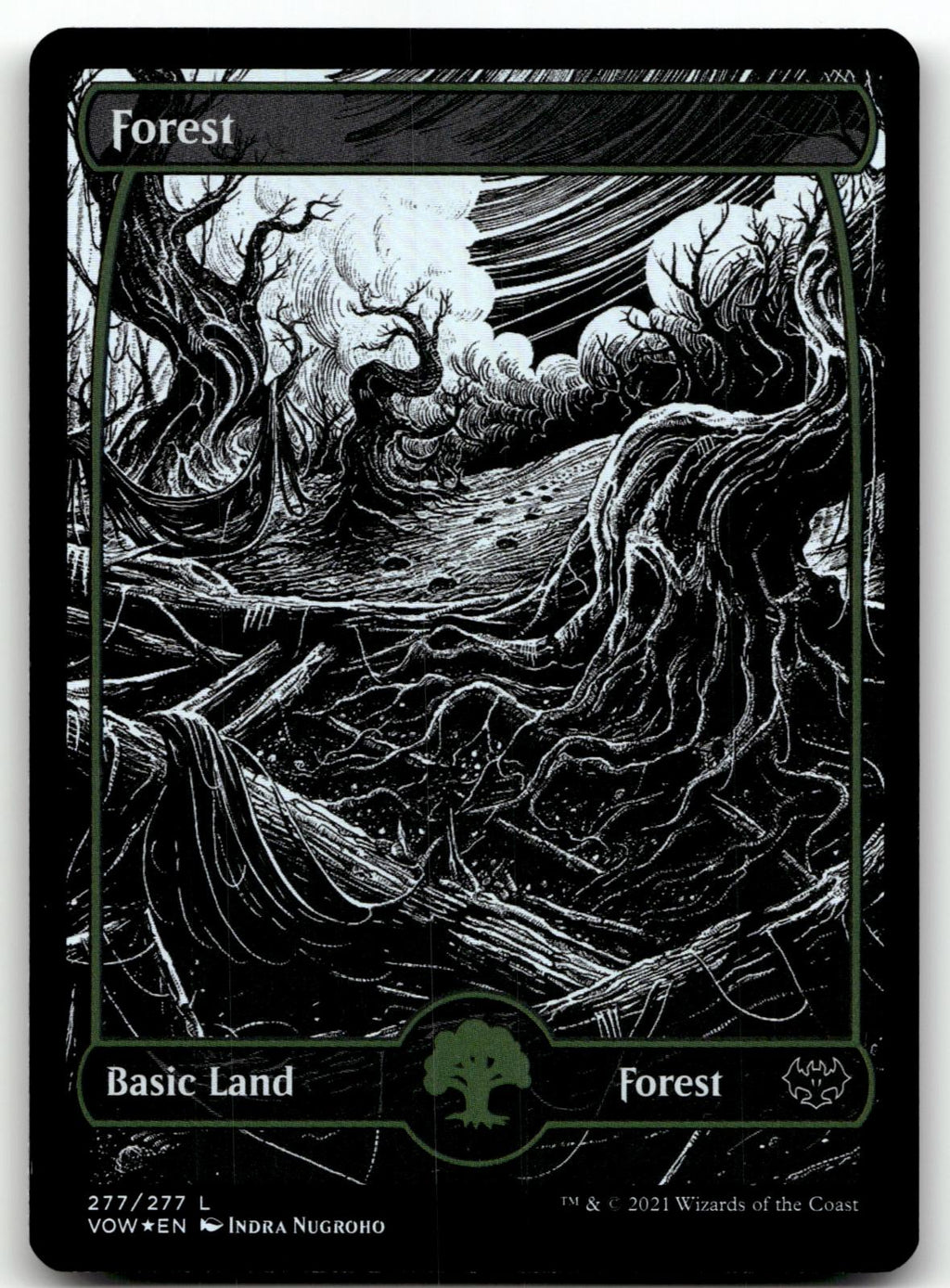 Forest (277) 277 Land Innistrad: Crimson Vow Magic: The Gathering Foil Near Mint