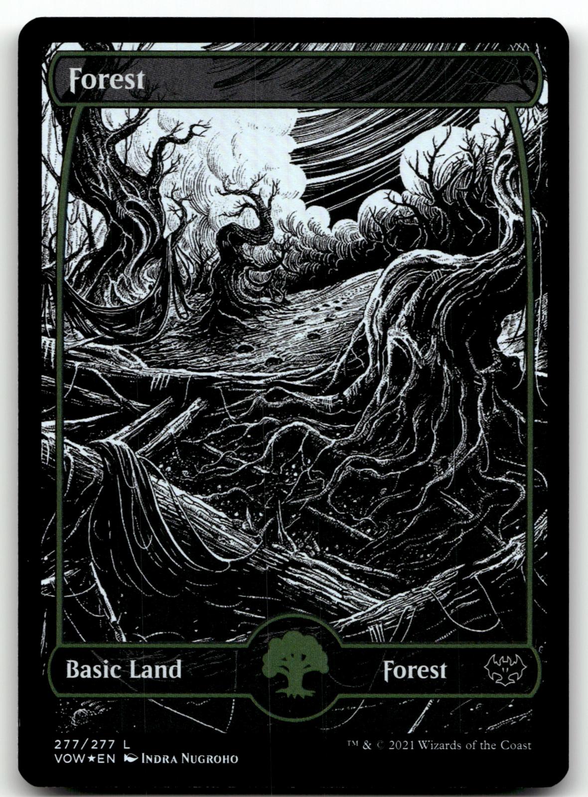 Forest (277) 277 Land Innistrad: Crimson Vow Magic: The Gathering Foil Near Mint