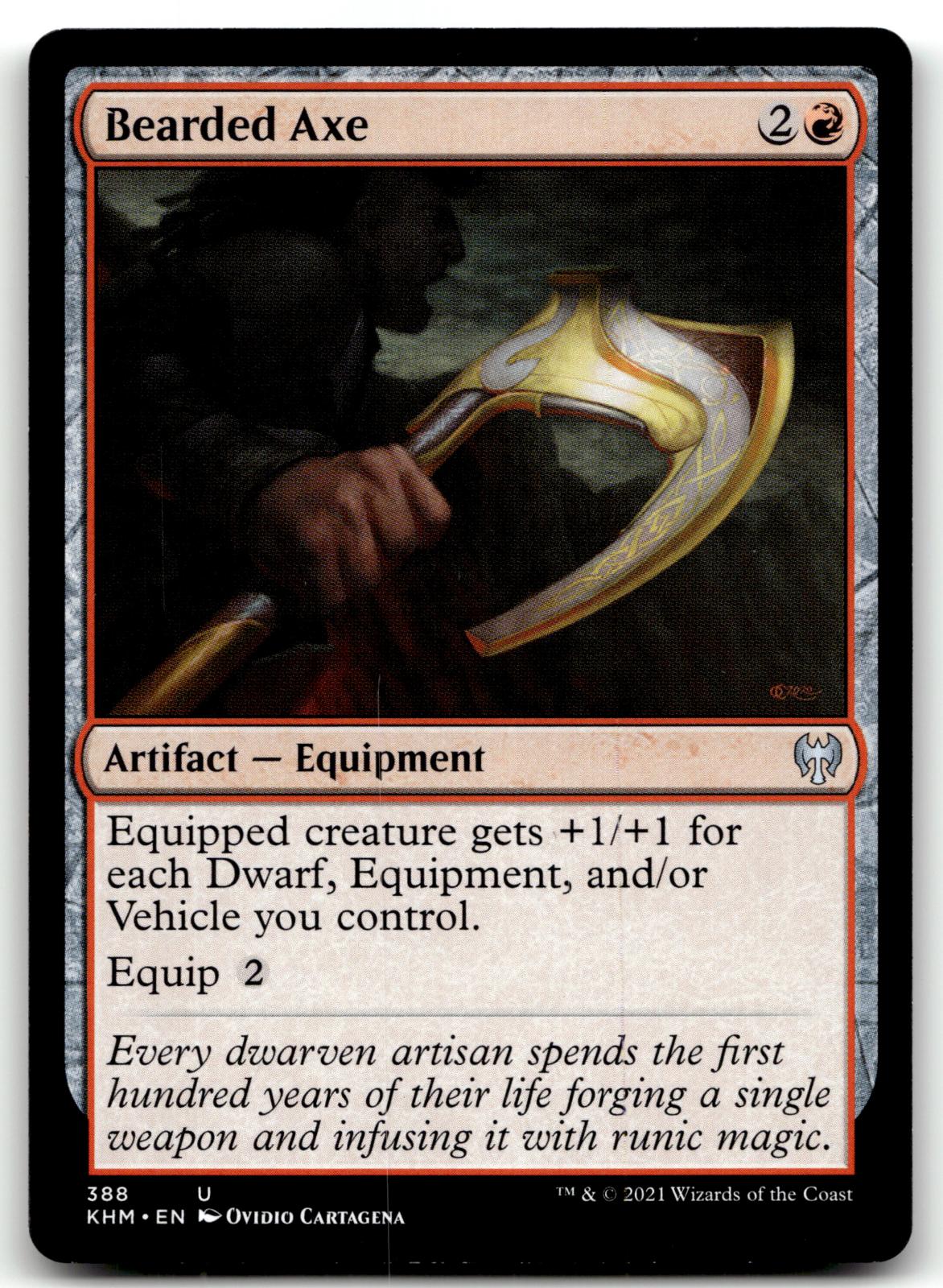 Bearded Axe 388 Uncommon Kaldheim Magic: The Gathering Near Mint