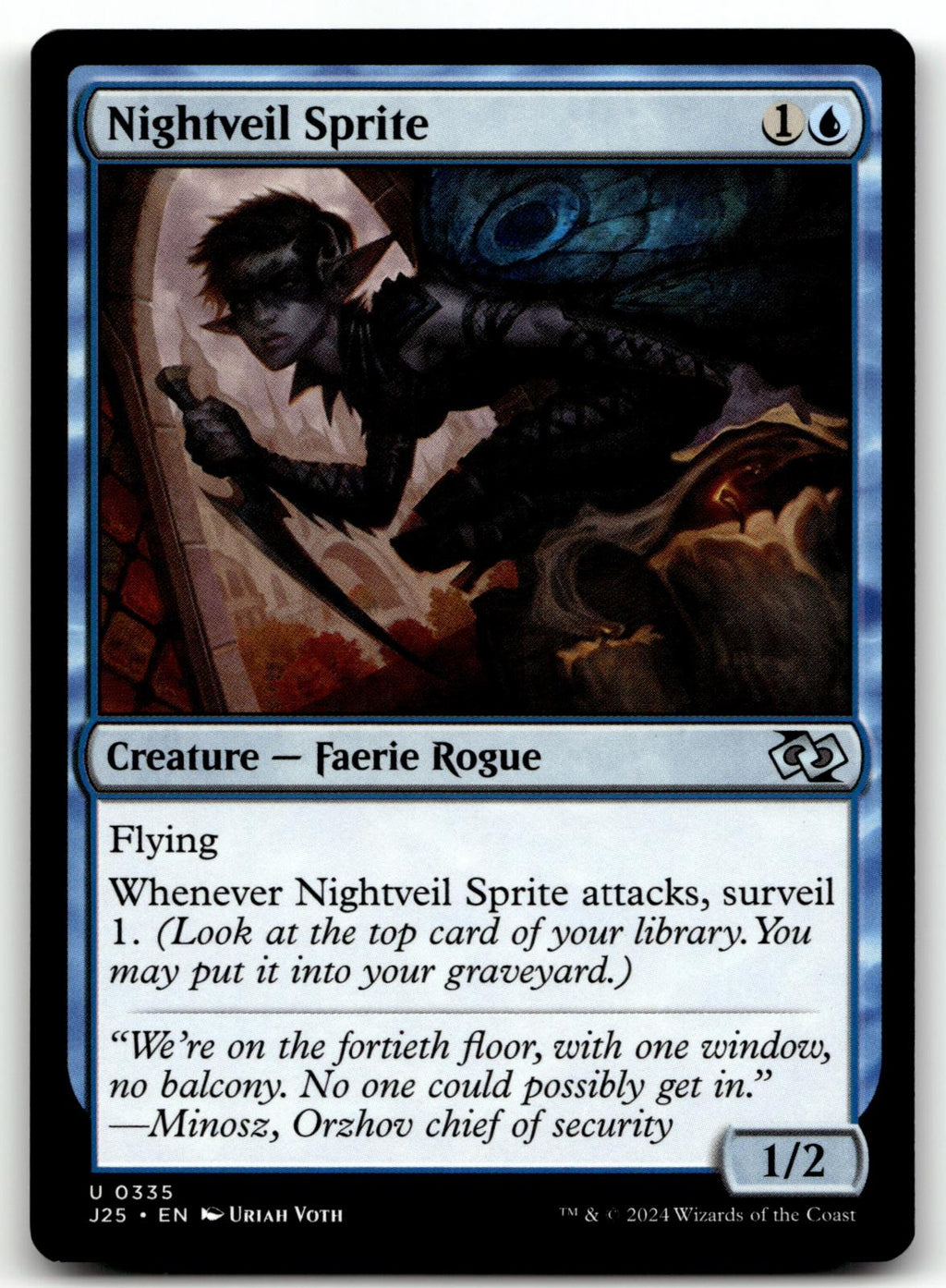 Nightveil Sprite 335 Uncommon Foundations Jumpstart Magic: The Gathering NM