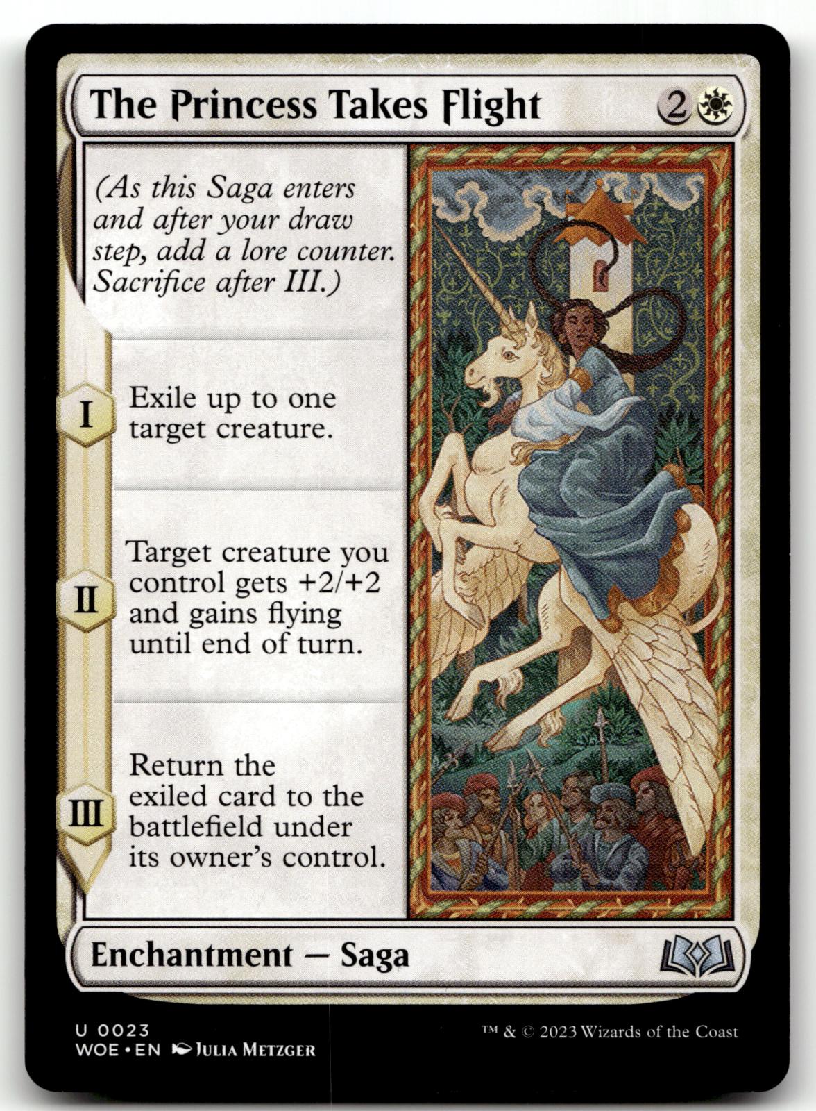 The Princess Takes Flight 23 Uncommon Wilds of Eldraine Magic: The Gathering NM