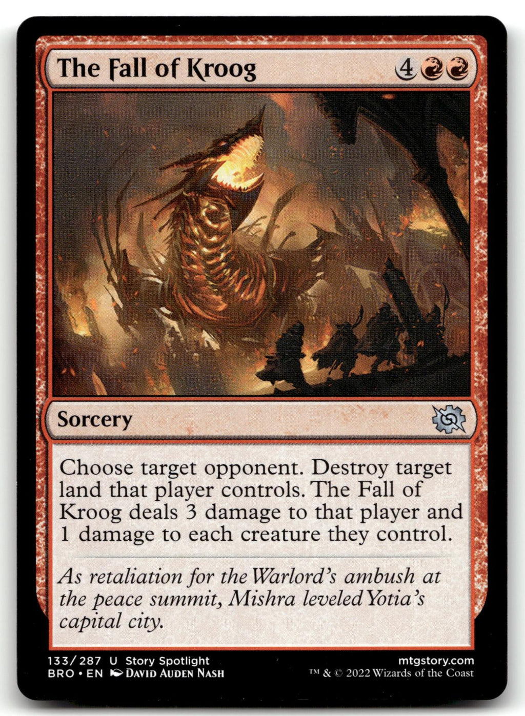 The Fall of Kroog 133 Uncommon The Brothers' War Magic: The Gathering Near Mint